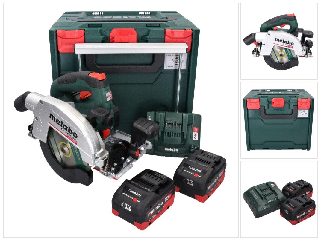 metabo Akku-Handkreissäge KS 18 LTX 66 BL Akku Handkreissäge 18 V 165 mm (611866660)