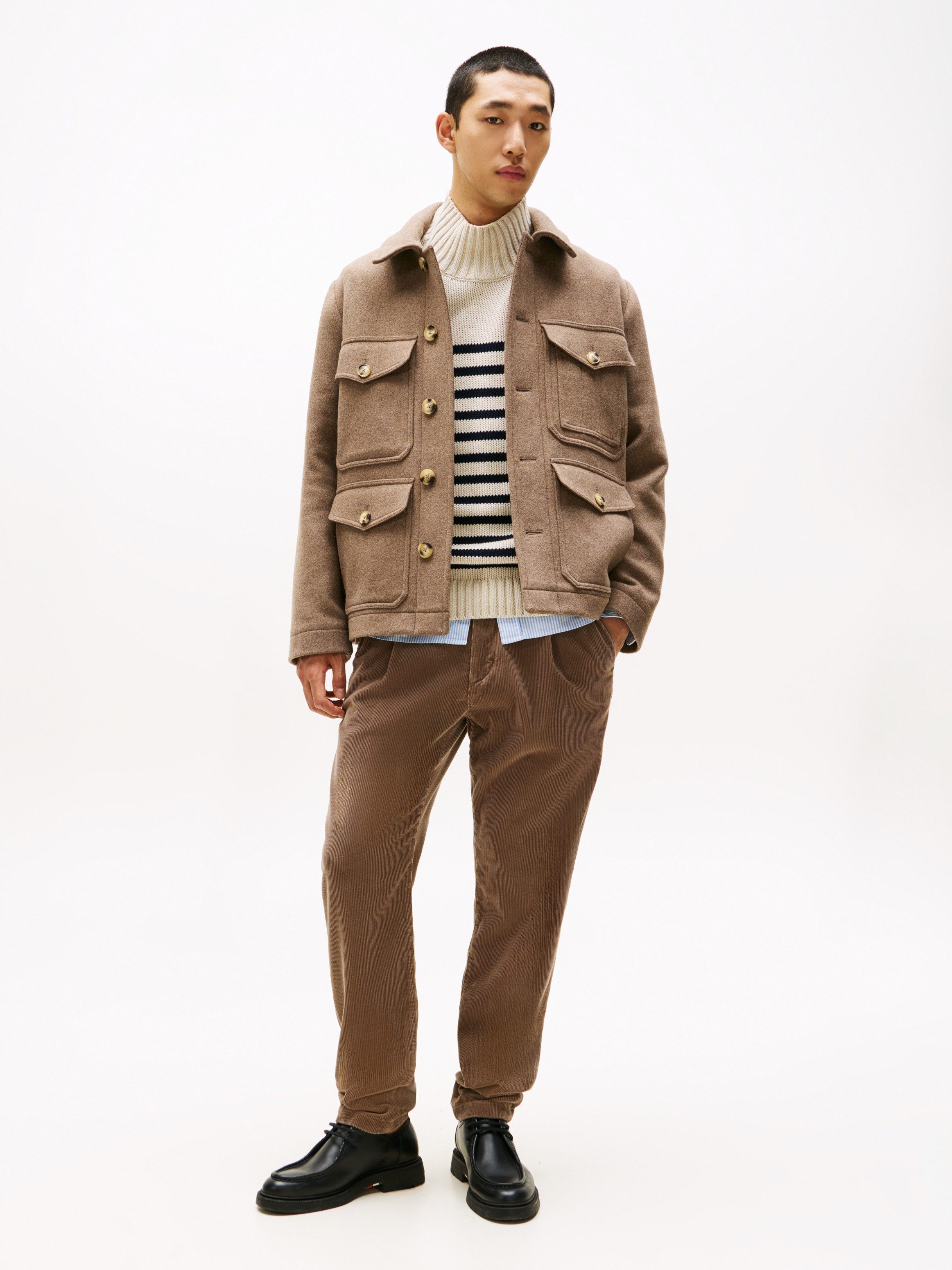 Tommy Hilfiger Wolljacke WOOL JACKET Wolljacke Übergangsjacke, Winterjacke