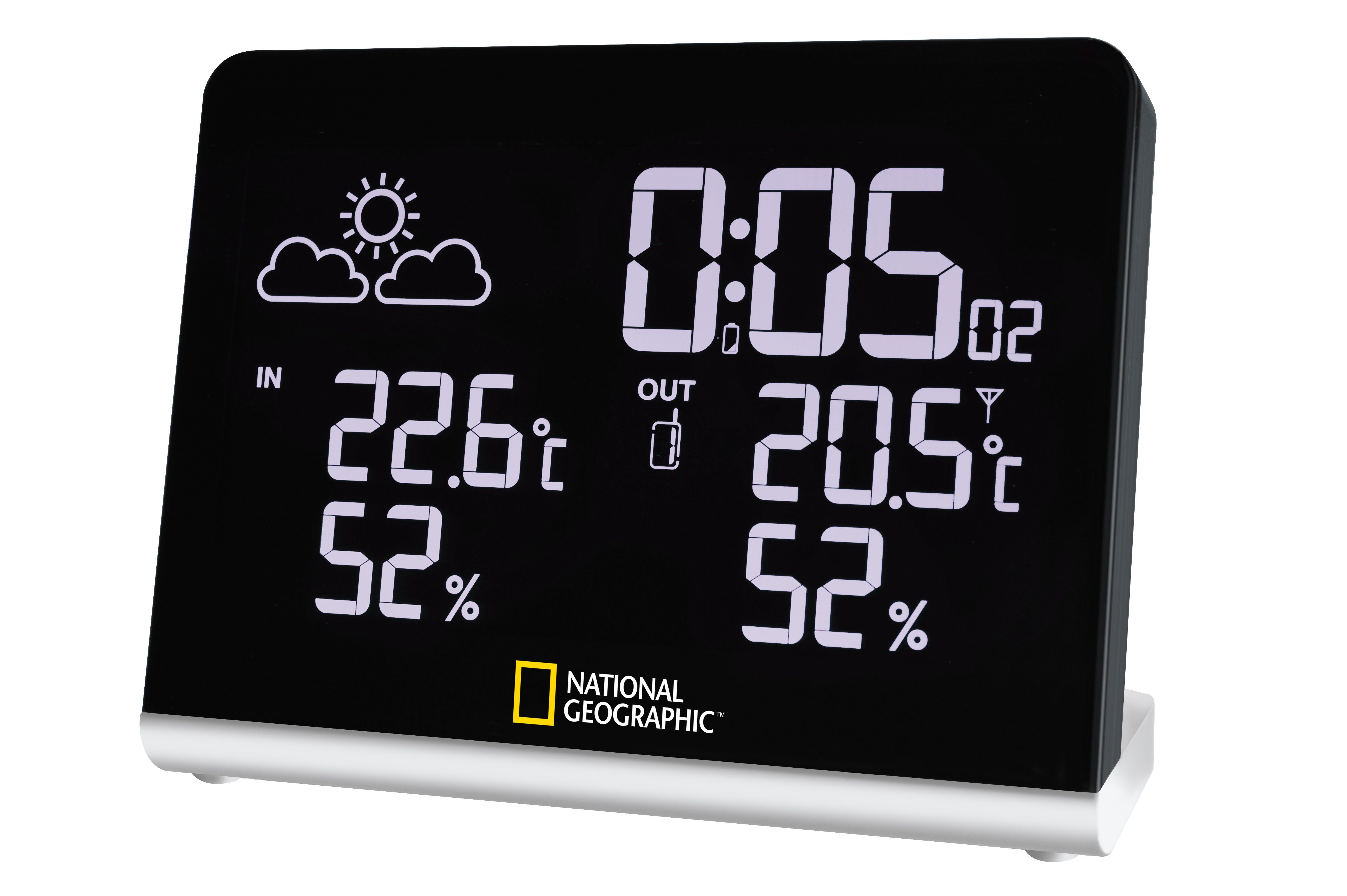 NATIONAL GEOGRAPHIC NATIONAL GEOGRAPHIC Multi-Colour-Funkwetterstation mit wechselndem Fa… Funkwetterstation