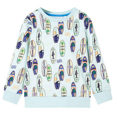 vidaXL Sweatshirt Kinder-Sweatshirt Hellblau Melange 128