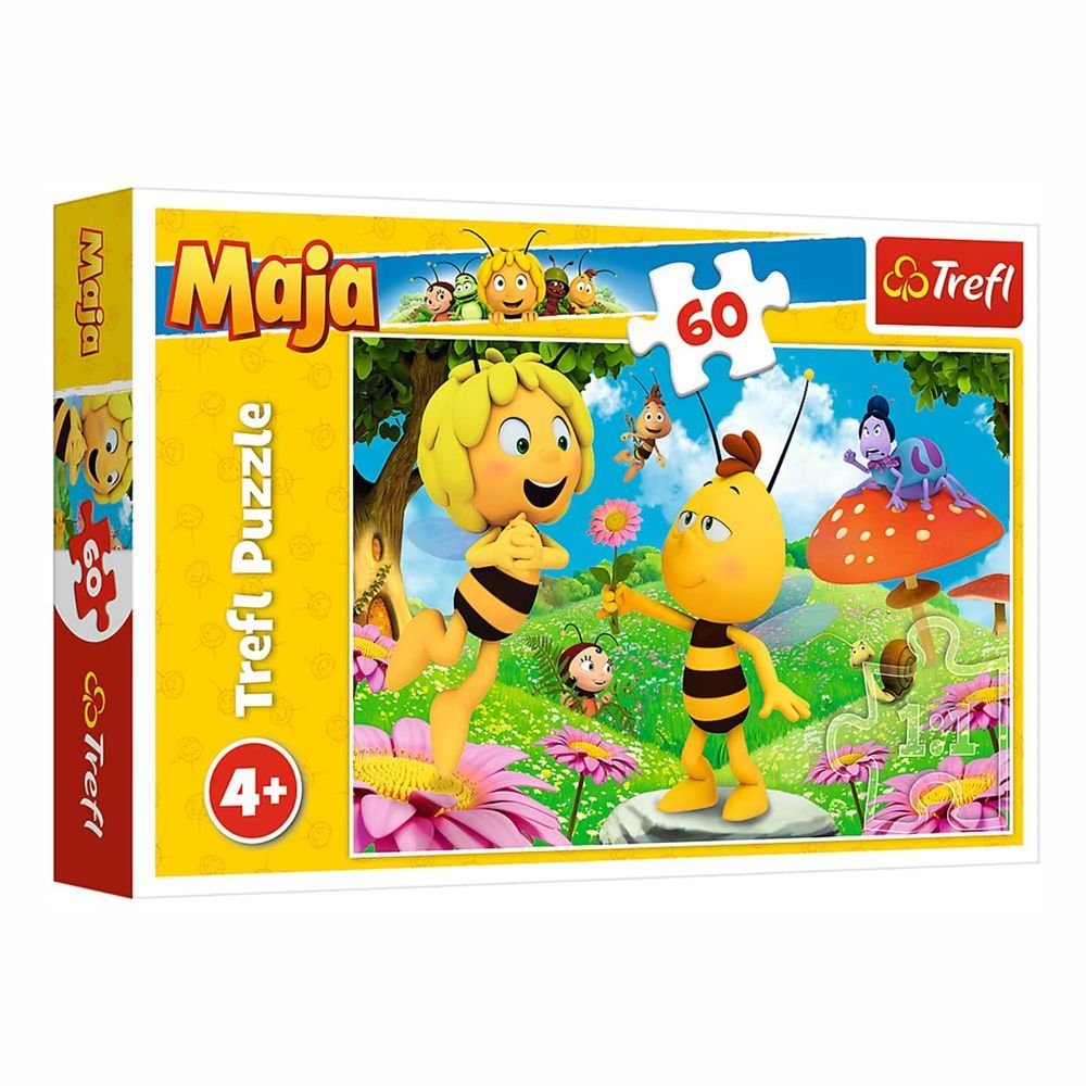 Die Biene Maja Puzzle Eine Blume für Maja Kinder Puzzle Biene Maja Legespiel 60 Teile, 60 Puzzleteile