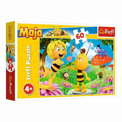 Die Biene Maja Puzzle »Eine Blume für Maja Kinder Puzzle Biene Maja Legespiel 60 Teile«, 60 Puzzleteile