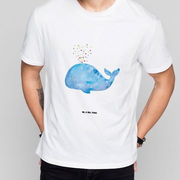 Mr. & Mrs. Panda T-Shirt Wal Konfetti - Weiß - Geschenk, Shirt, Schlafshirt, Meerestiere, Urla (1-tlg)