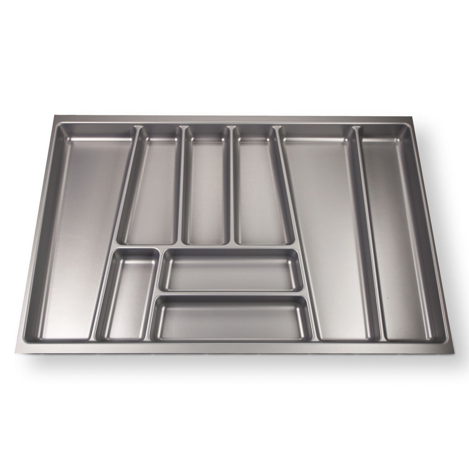 SO-TECH® Besteckeinsatz ORGA-BOX® II Besteckeinsatz silbergrau, für Nobilia Schubladen mit Korpusbreiten 300 - 900 mm