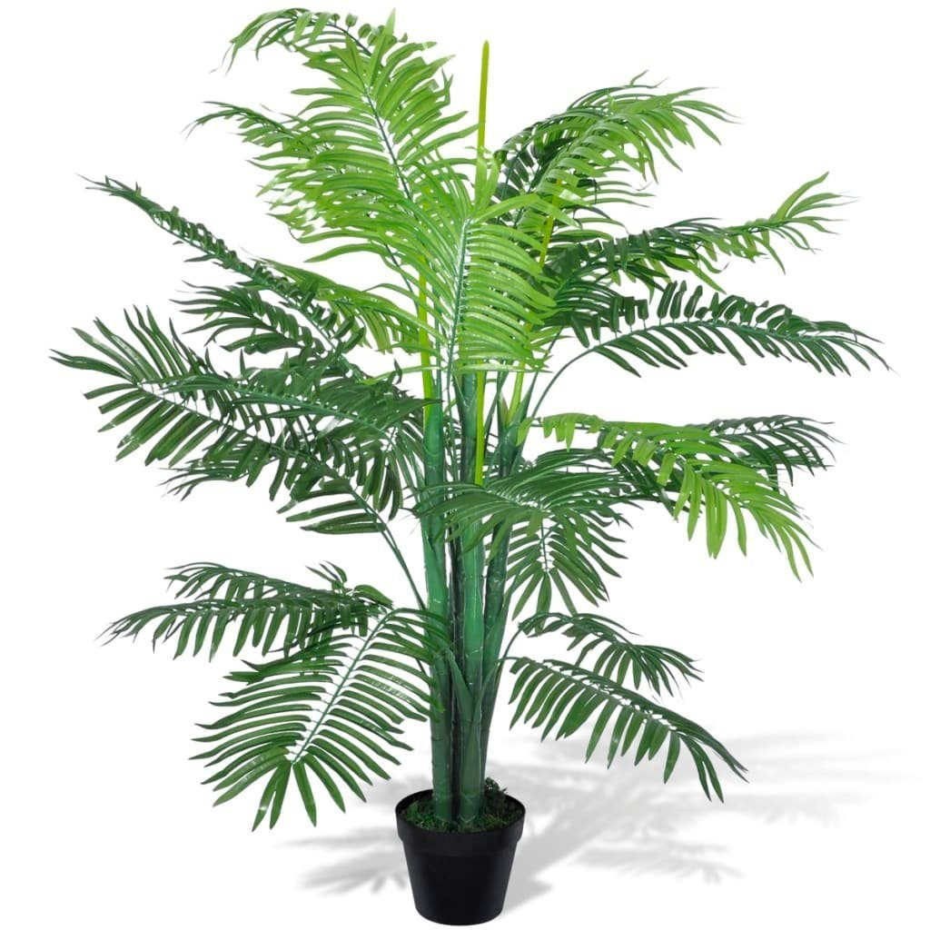 Kunstpalme Kunstpflanze Phönix-Palme, Höhe 130 cm, künstliche Pflanze im Topf, DOTMALL, Höhe 130 cm