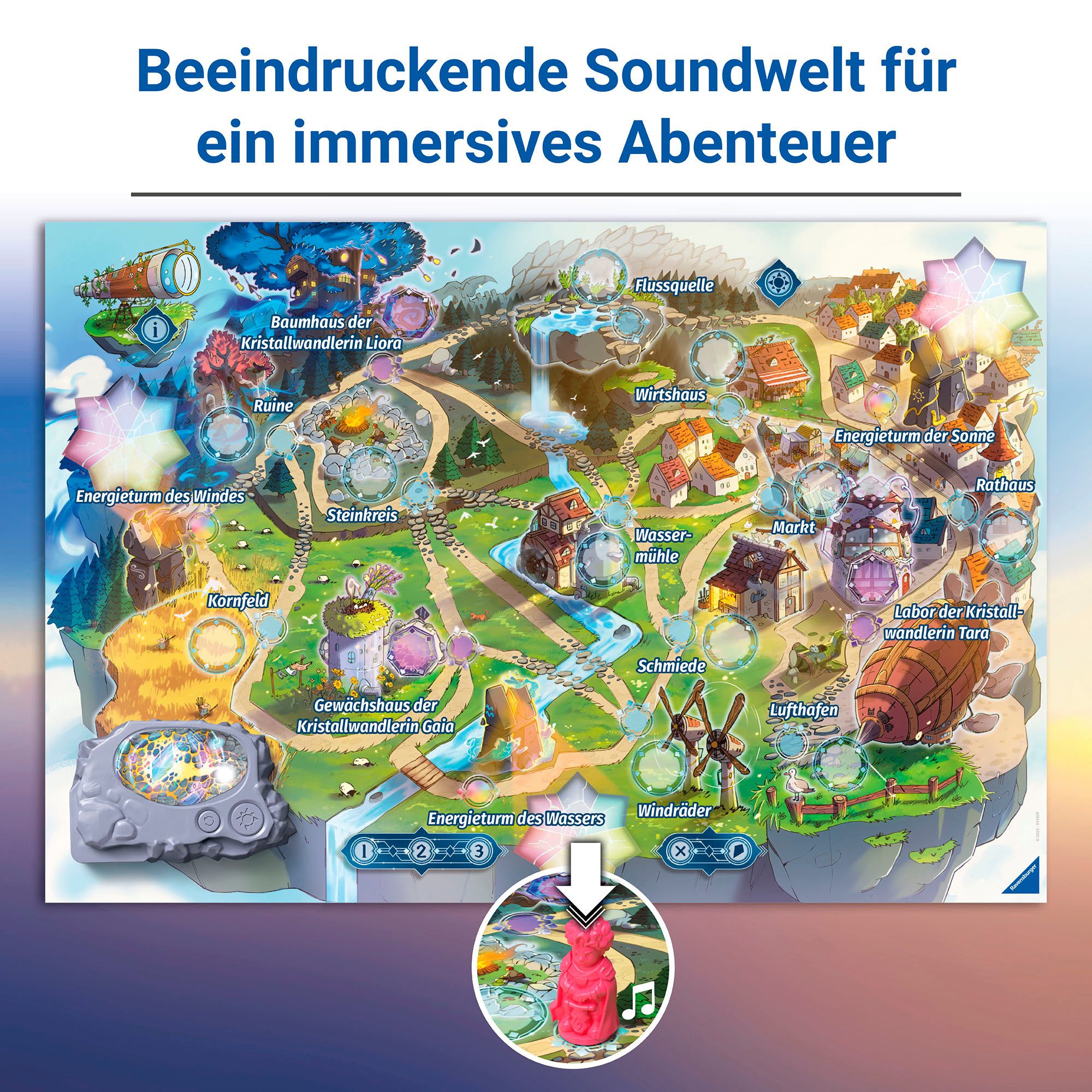 Ravensburger Spiel Ventopia, Gesellschaftsspiel, Made in Europe