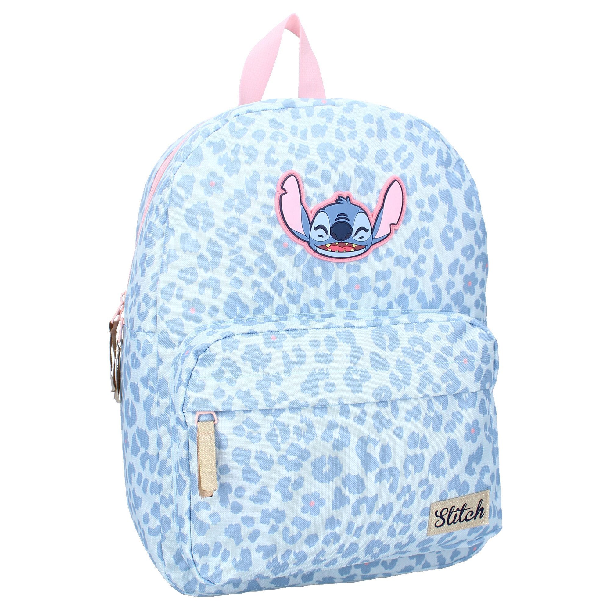 Kinderrucksack Disney Stitch Rucksack Kinder Bags Schulrucksack Lila Blumenmotiv