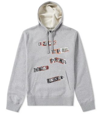 Valentino Sweatshirt VALENTINO FELPA SWEATJACKE JAMIE REID PUNK POEM PULLOVER HOODY SWEATSH