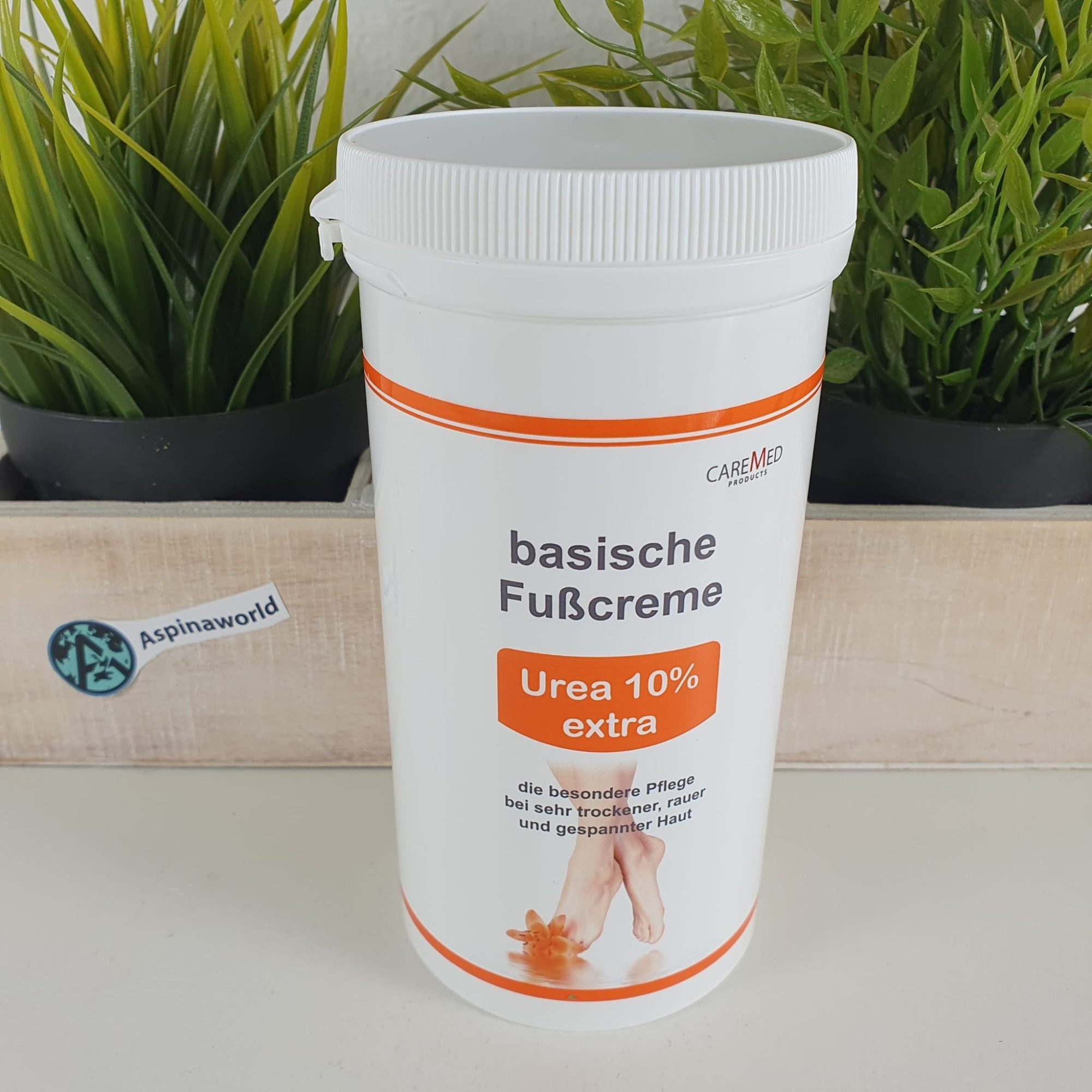 Fußcreme basische Fusscreme UREA 10% extra 450 ml mit Spender