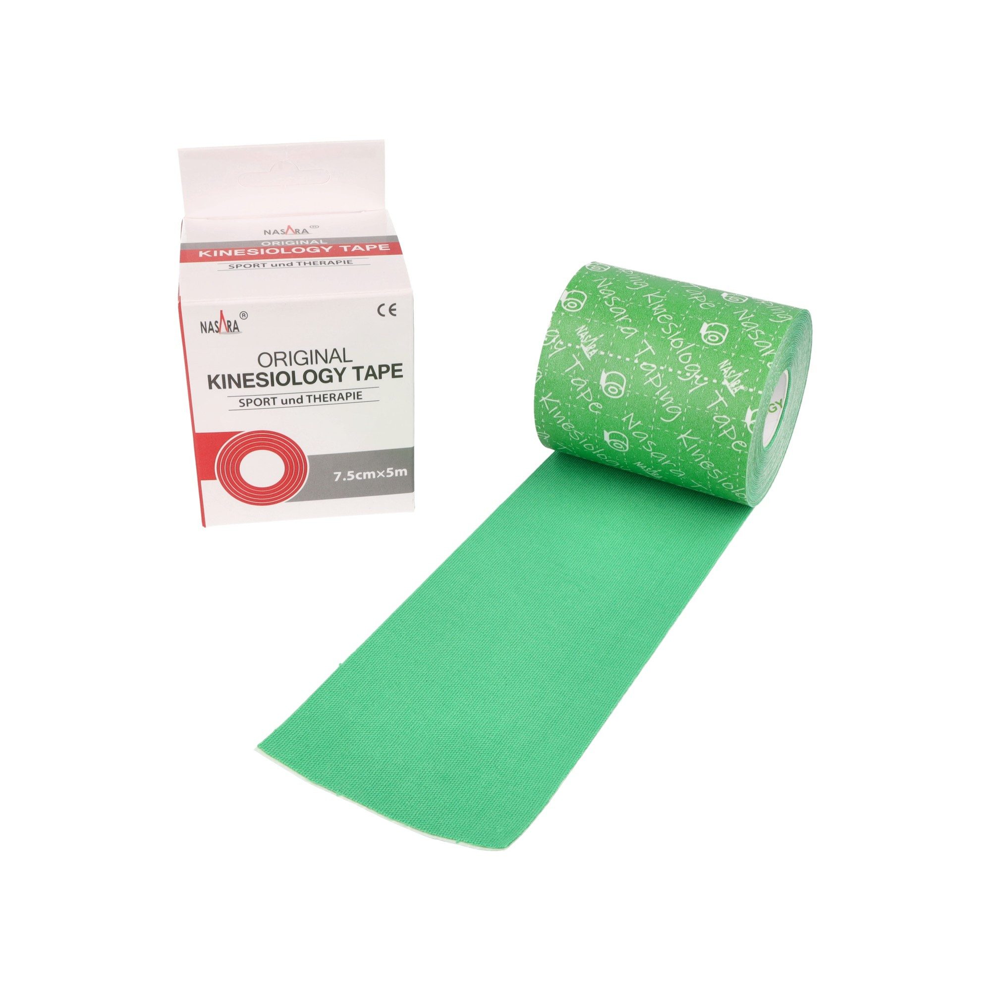 NASARA Kinesiologie-Tape 7,5cm x 5m in 9 Farben