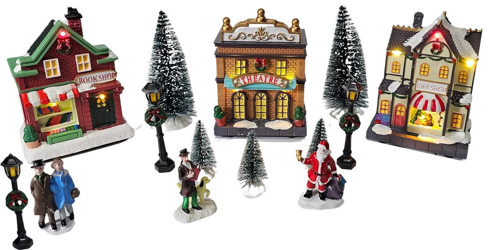 Bambelaa! Weihnachtsstadt Weihnachtsstadt 14 tlg Weihnachtsszene Weihnachten LED