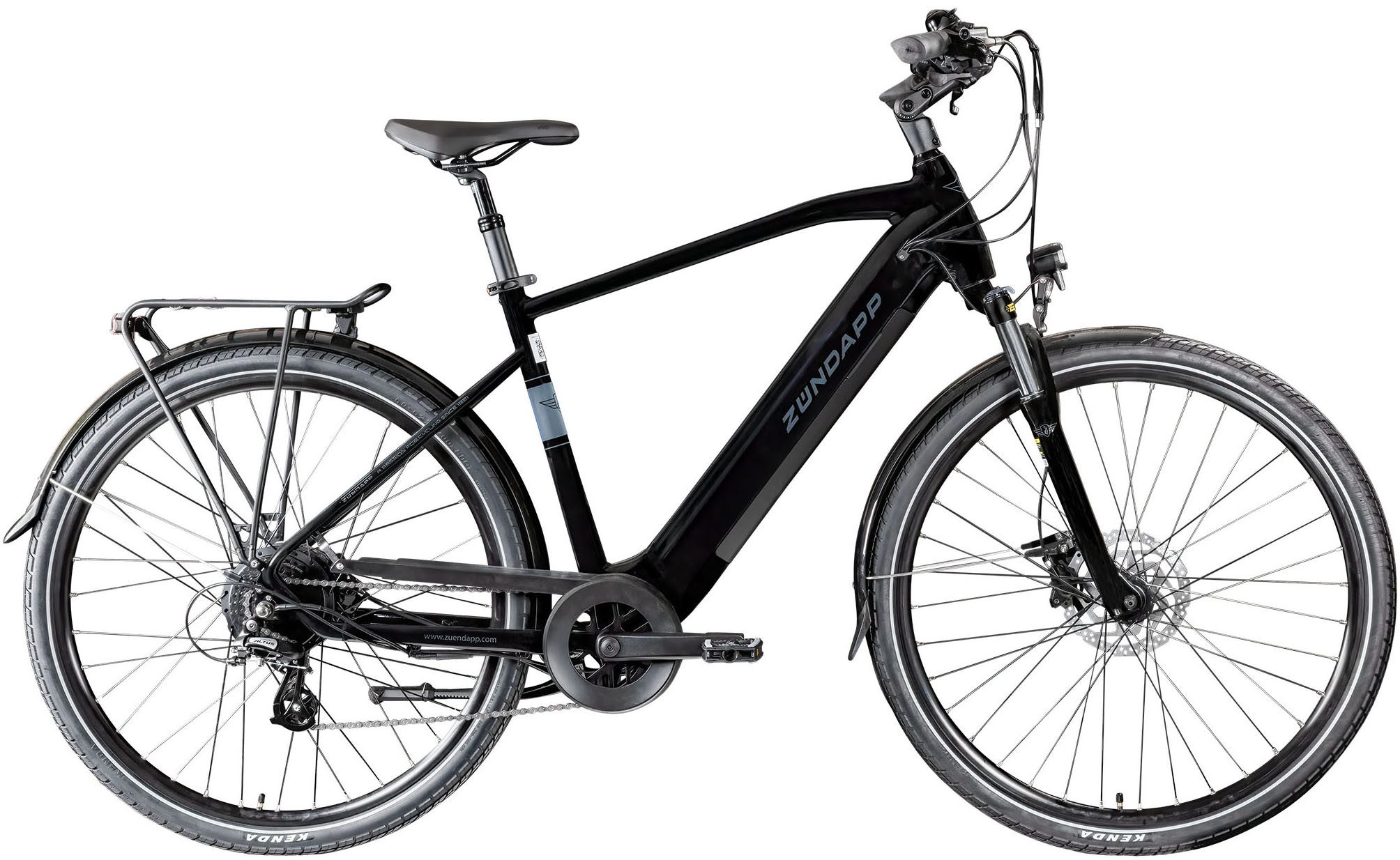 Zündapp E-Bike Trekkingrad Z810, 24 Gang Shimano Altus RD-M310 Schaltwerk, Kettenschaltung, Heckmotor, 417,6 Wh, Pedelec, Elektrofahrrad für Herren