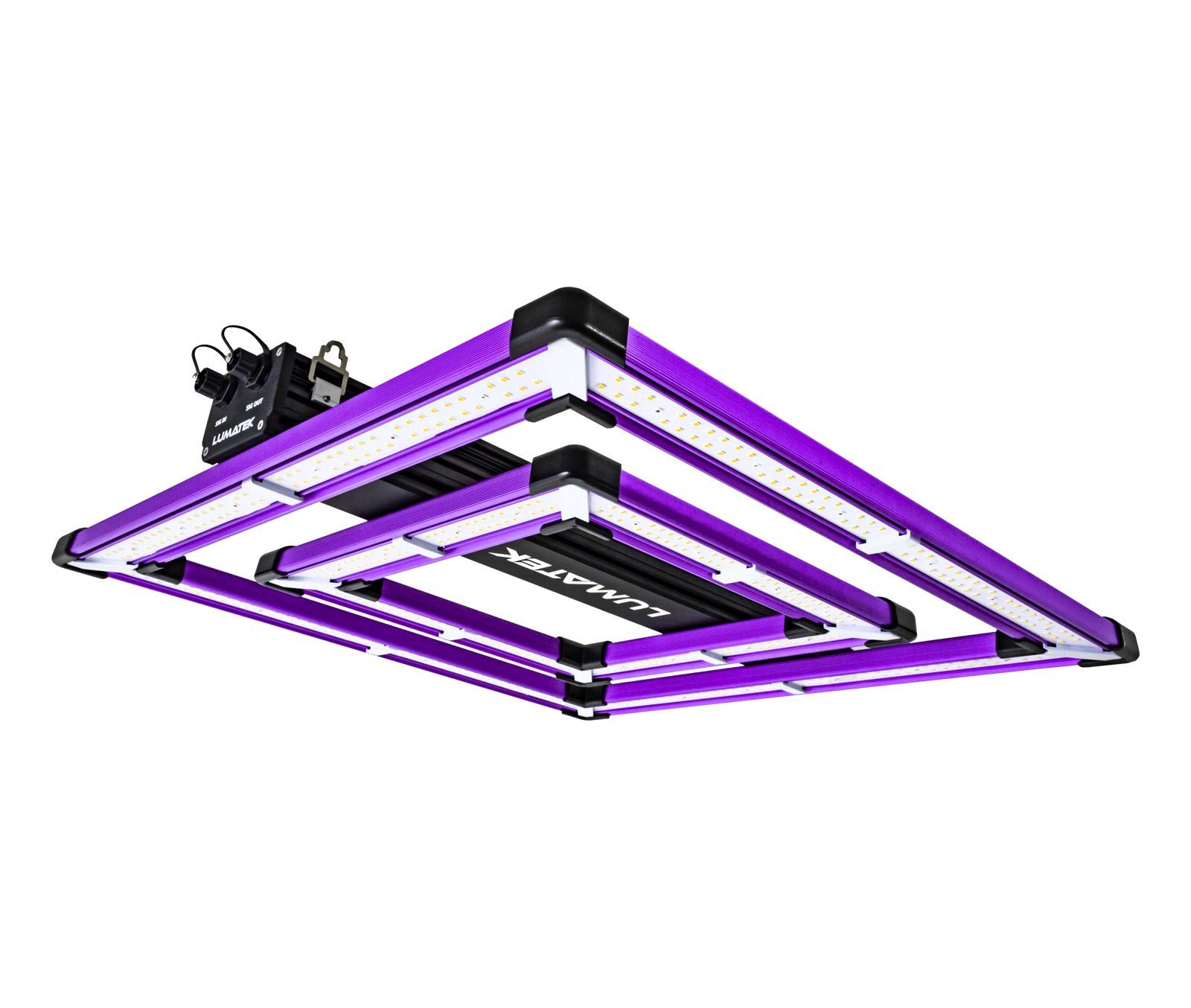 Lumatek Pflanzenlampe Lumatek ATTIS ATS200W PRO LED 2.5, LED fest integriert, Vollsptekrum, Dimmbar, passiv gekühlt, IP65, Clear Glue LED-Schutz
