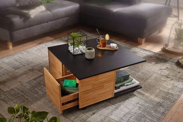KADIMA DESIGN Couchtisch Kaffeetisch RAPIDO - Moderner Tisch mit Schubladen & Rollen