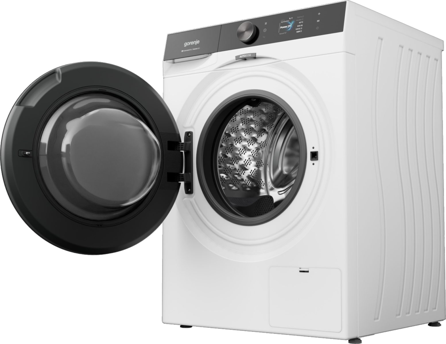GORENJE Waschmaschine G800 WG814A5T4, 10 kg, 1400 U/min, 50% besser als Energieklasse A, farbiges TFT-Display, Auto-Dosierung