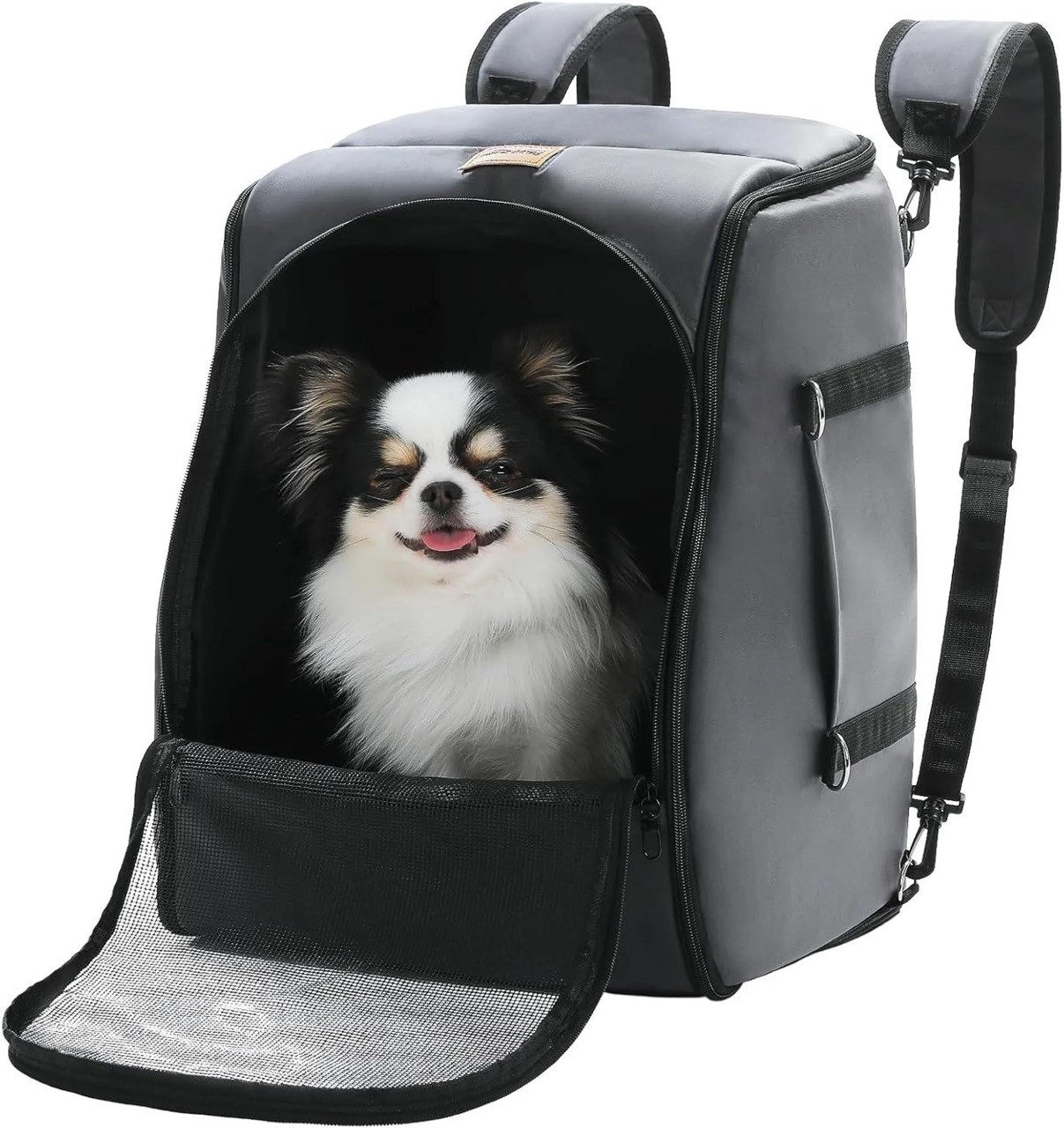 Purpurra Tiertransporttasche 3-in-1-Haustierrucksack, Haustier-Autobett, für kleine Hunde Katzen bis 6 kg