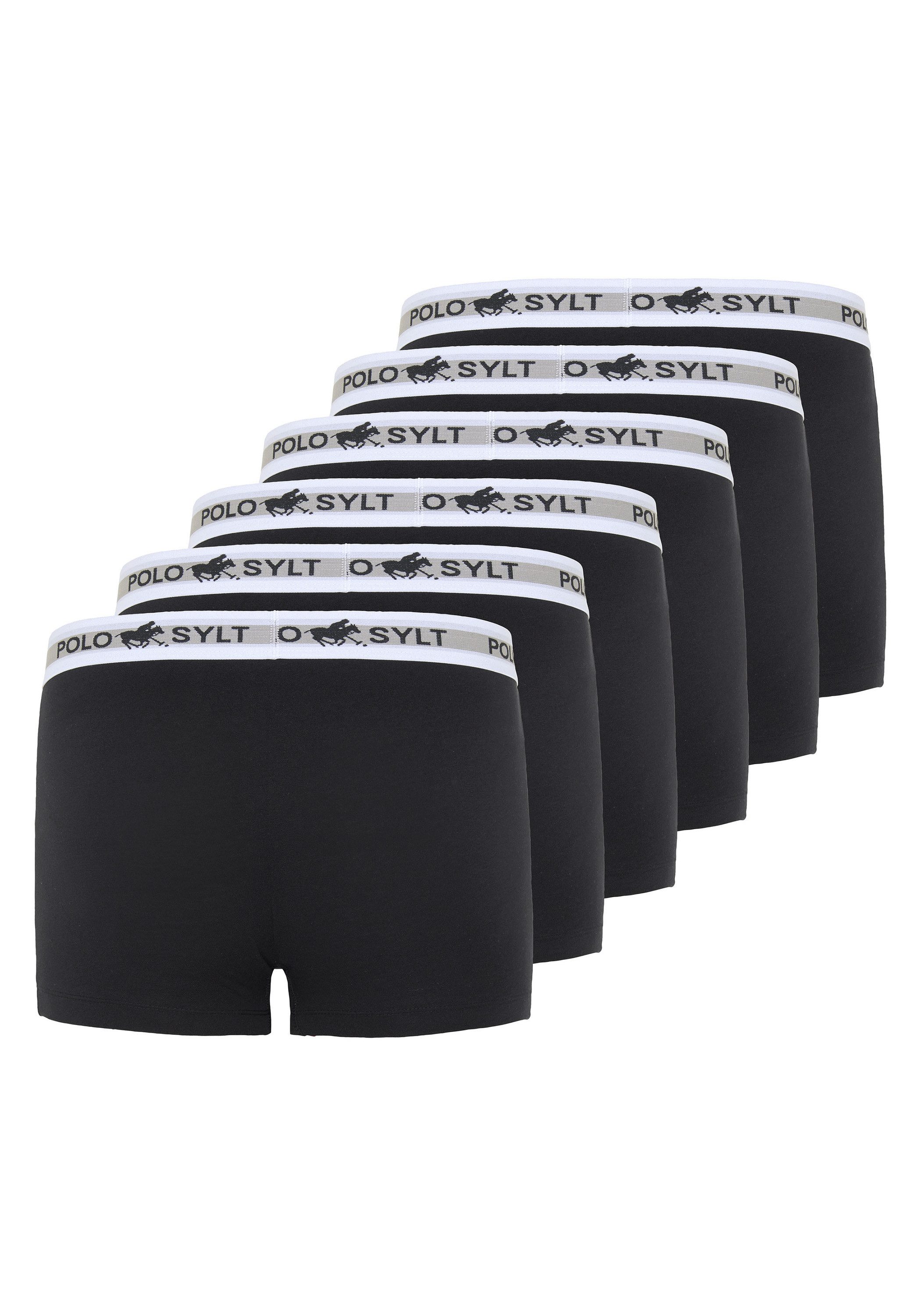 Polo Sylt Boxershorts im Sechserpack und Label-Look günstig online kaufen