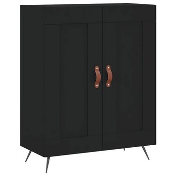 furnicato Sideboard Highboard Schwarz 69,5x34x180 cm Holzwerkstoff