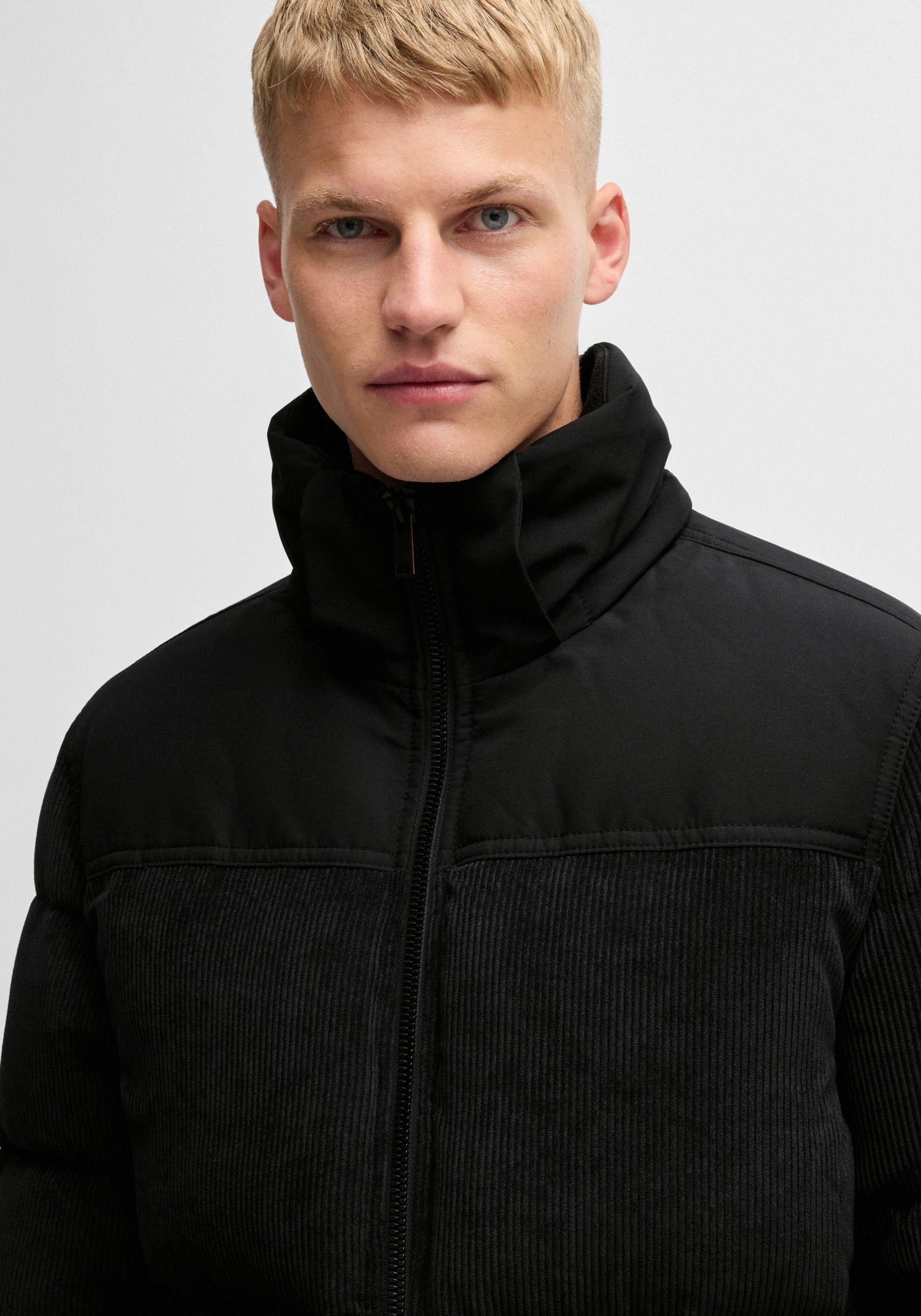 BOSS ORANGE Steppjacke Odope Label-Badge am Ärmel