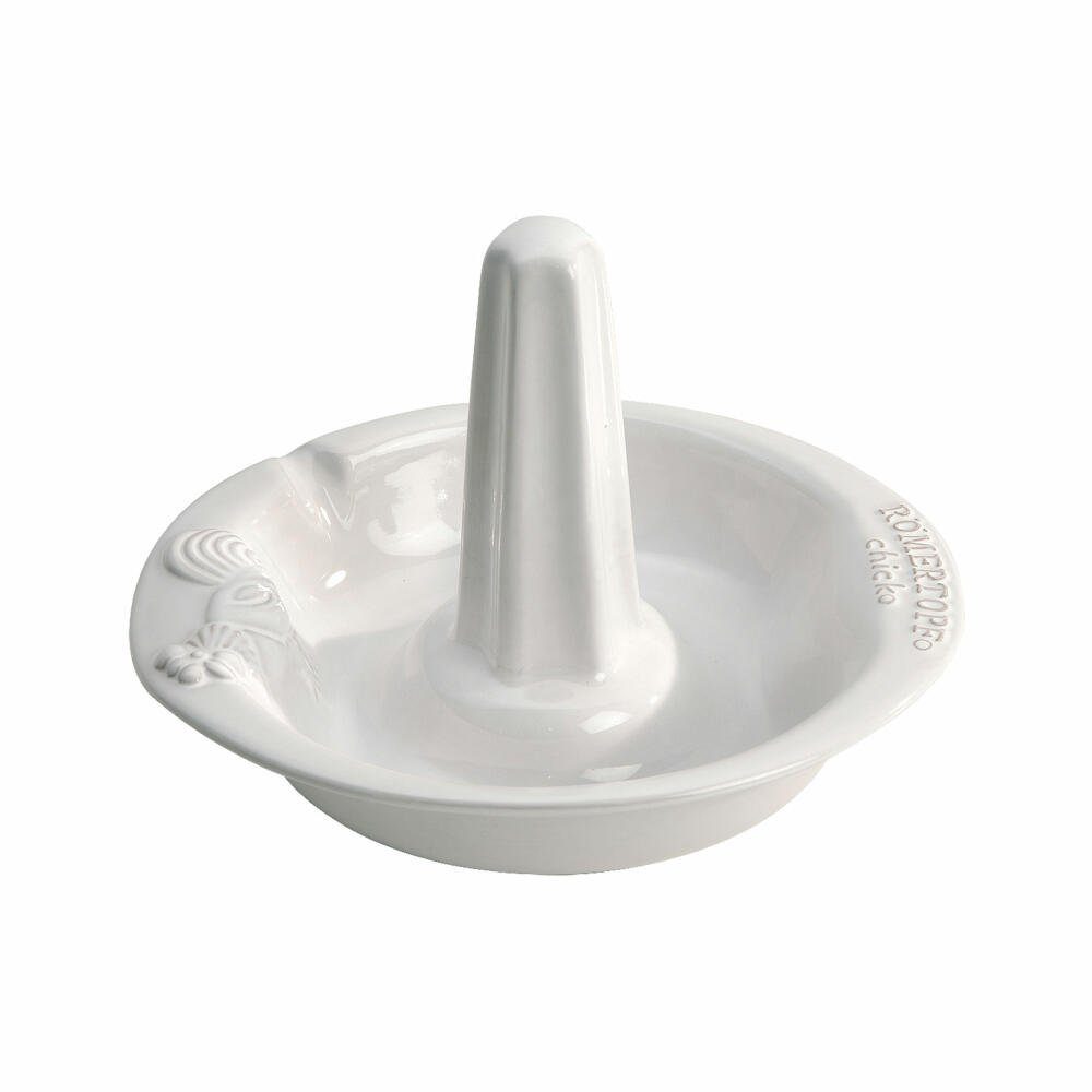 RÖMERTOPF Hähnchenbräter Chicko Weiß 25 cm, Keramik
