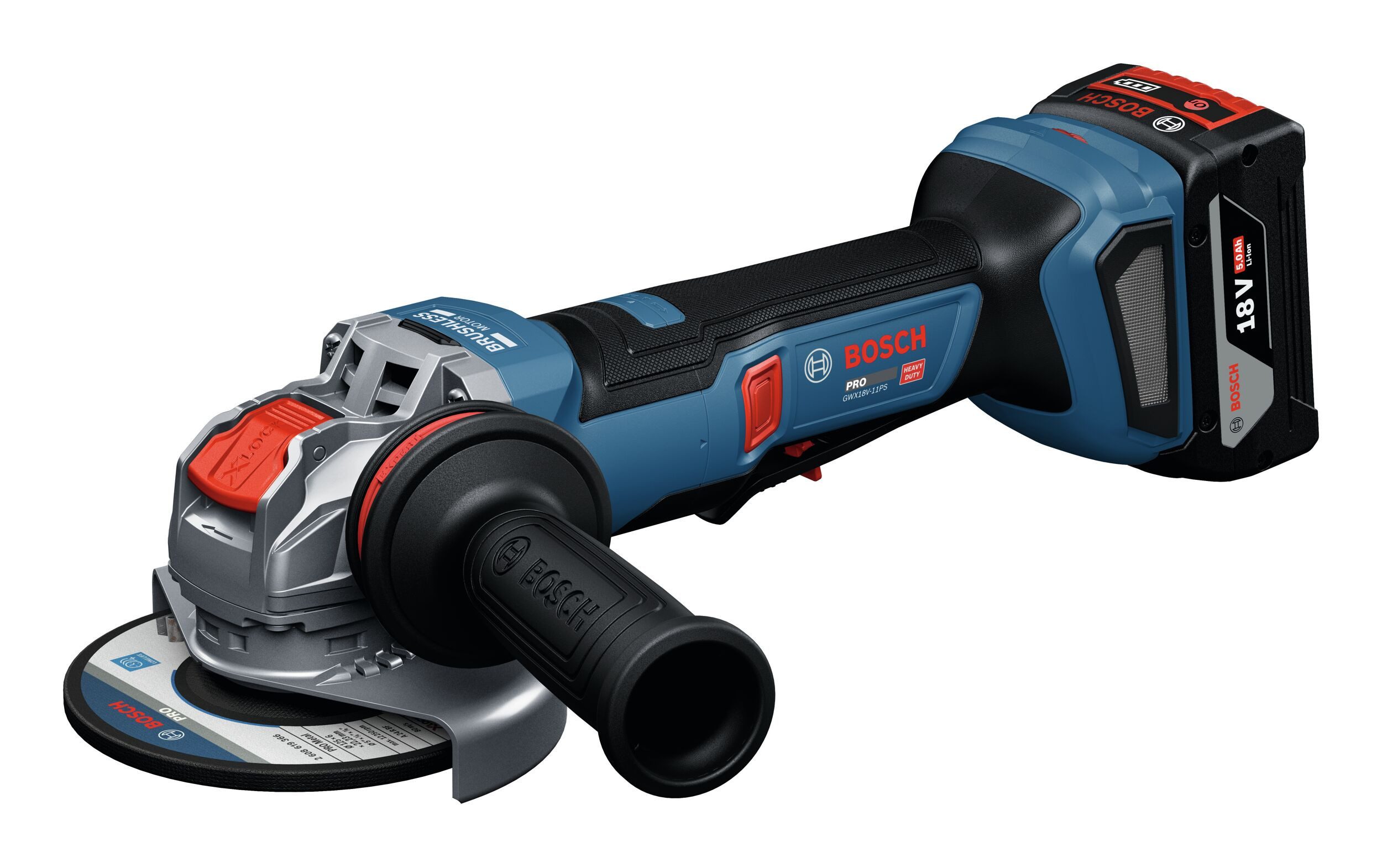 BOSCH Akku-Winkelschleifer GWX 18V-11PS, max. 9000 U/min, Mit X-LOCK Ohne Akku - in L-BOXX 136