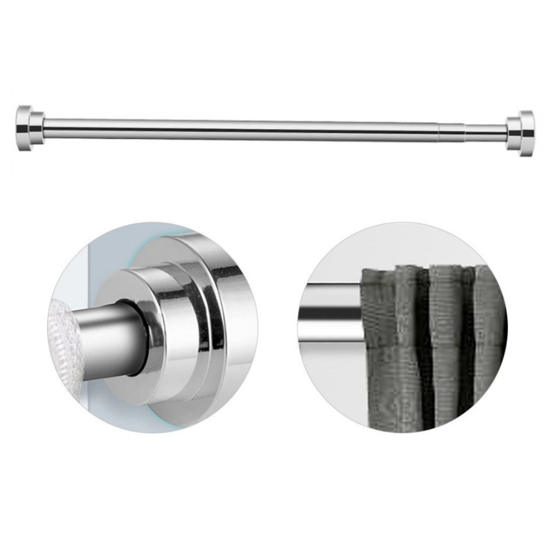 BAYLI Duschvorhangstange 50 cm Duschvorhangstange ohne Bohren verstellbar v günstig online kaufen