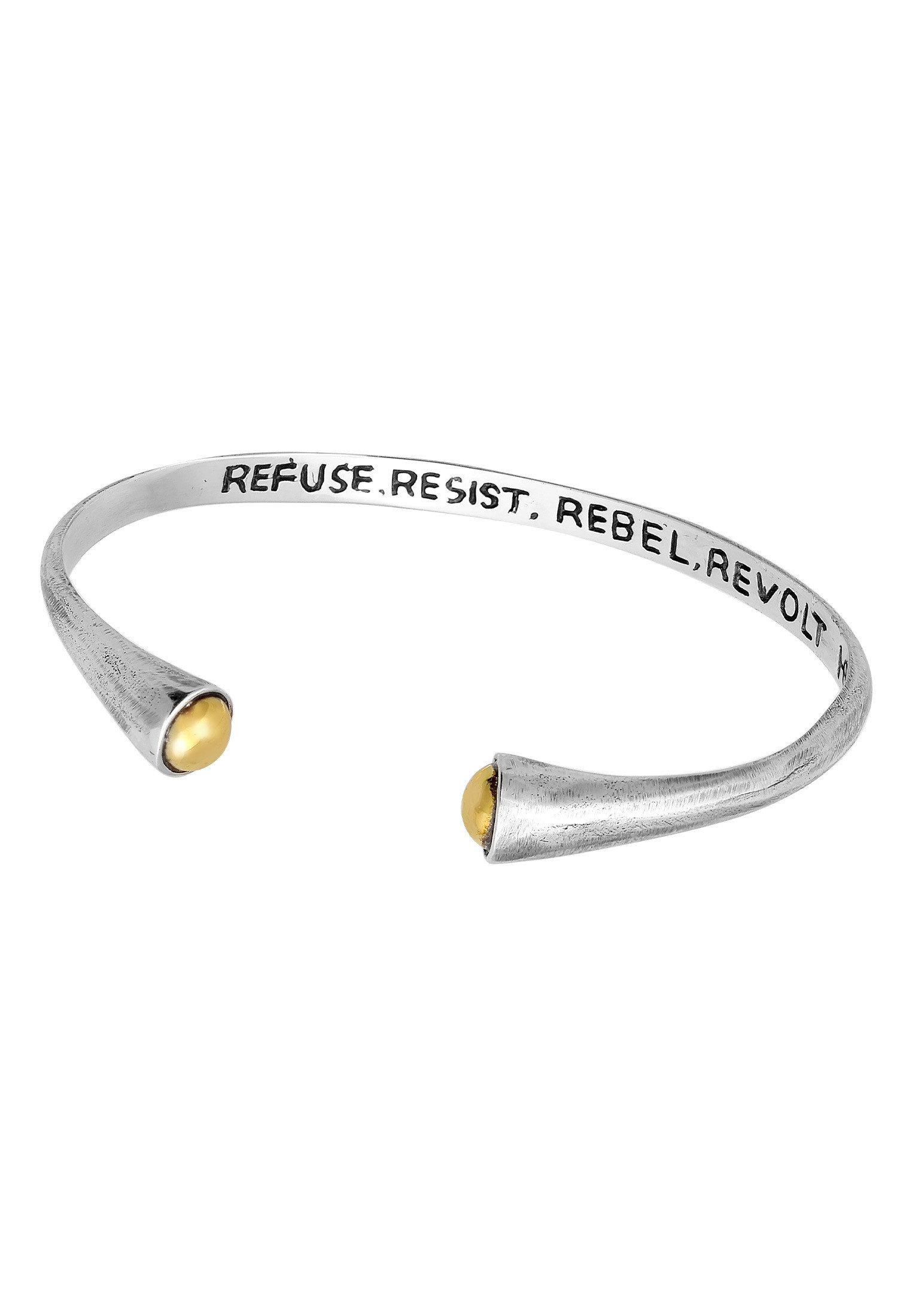 HAZE & GLORY Armreif Armreif - Refuse 925 Silber Bi-Color (kein Set)