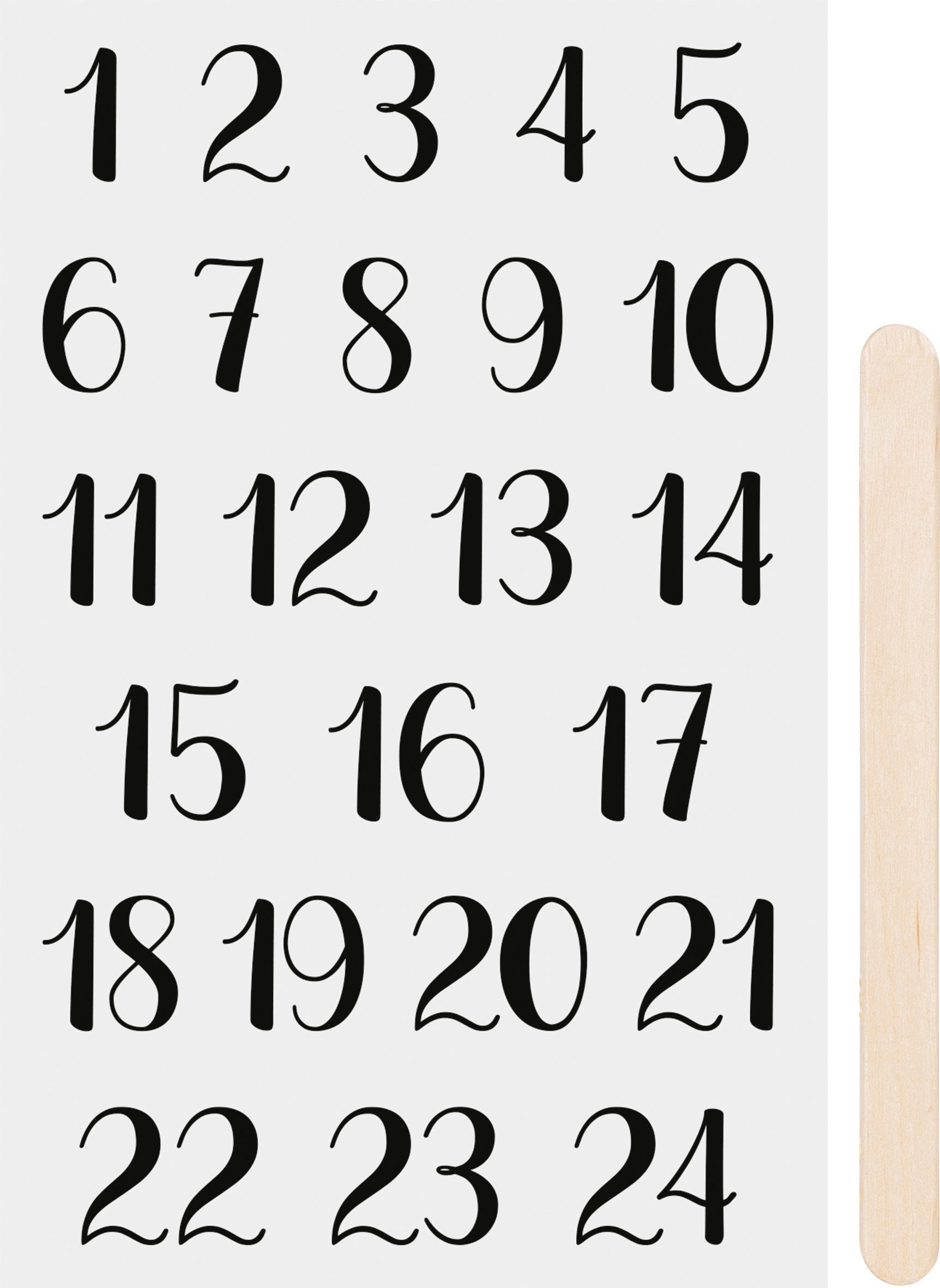 Heyda Aufkleber Advent, 1 Bogen