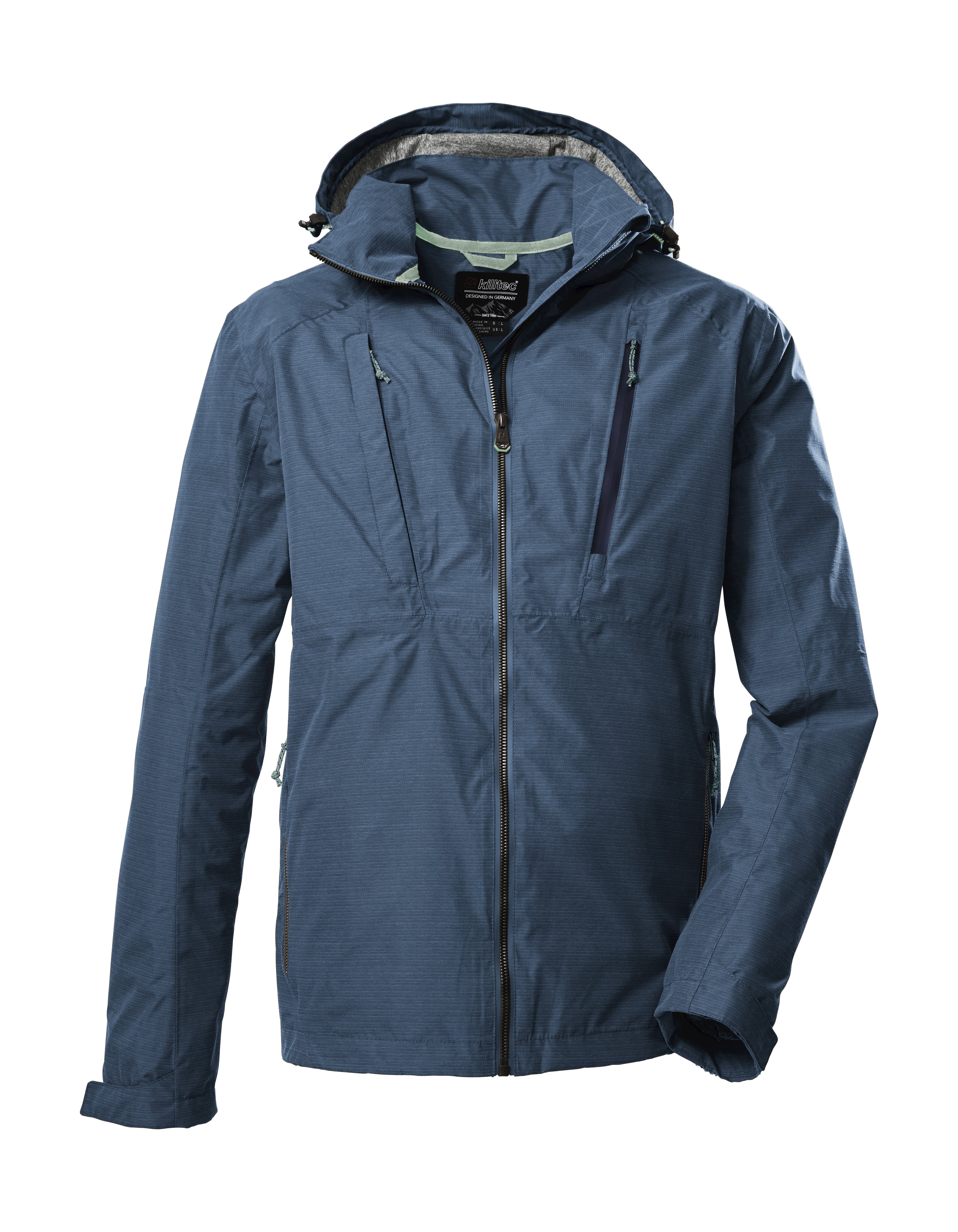 Giacca Softshell Uomo Killtec Kos 265, Con Cappuccio, Antivento E Idrorepellente, Colonna D'Acqua 5000 Mm - 2