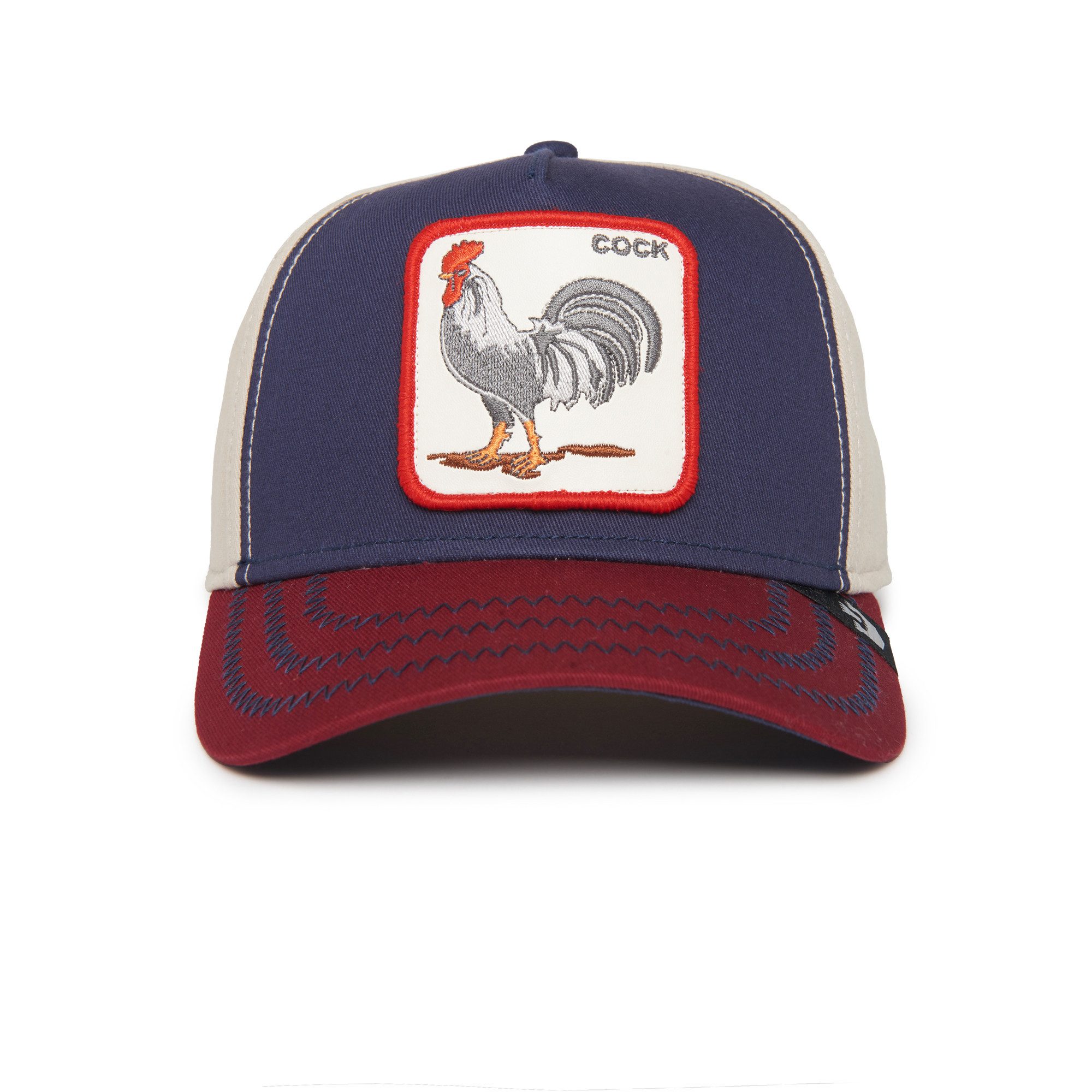 GOORIN Bros. Trucker Cap Goorin Bros. All American Rooster 100 ALL OVER CANVAS Trucker Cap navy (Basecap, Trucker Kappe, Full Trucker)