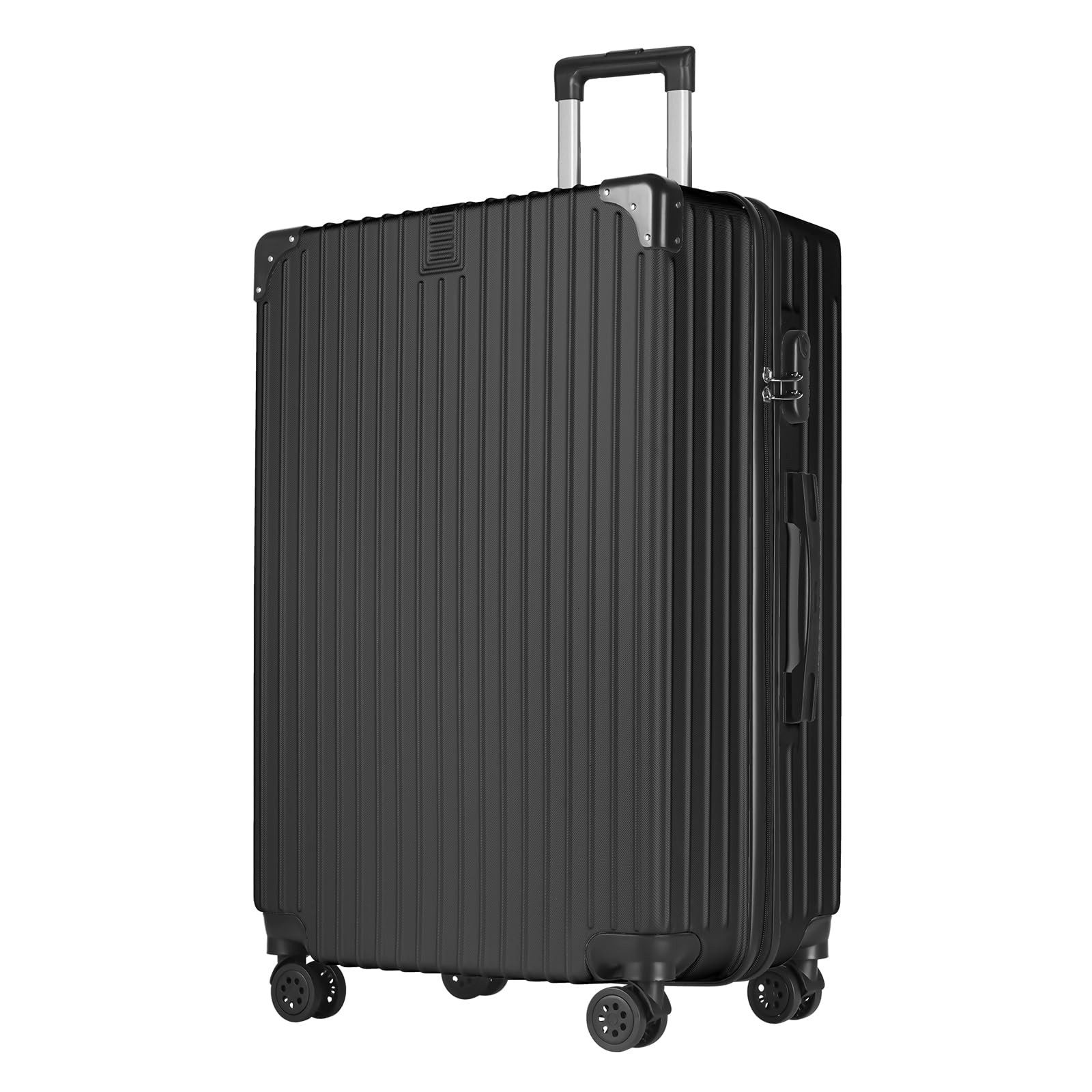yonsly Hartschalen-Trolley Hartschalen-Koffer Trolley Reisekoffer Handgepäck Leichter Rollkoffer, 4 Rollen, Leichter Rollkoffer aus ABS-Hartschale, Zahlenschloss