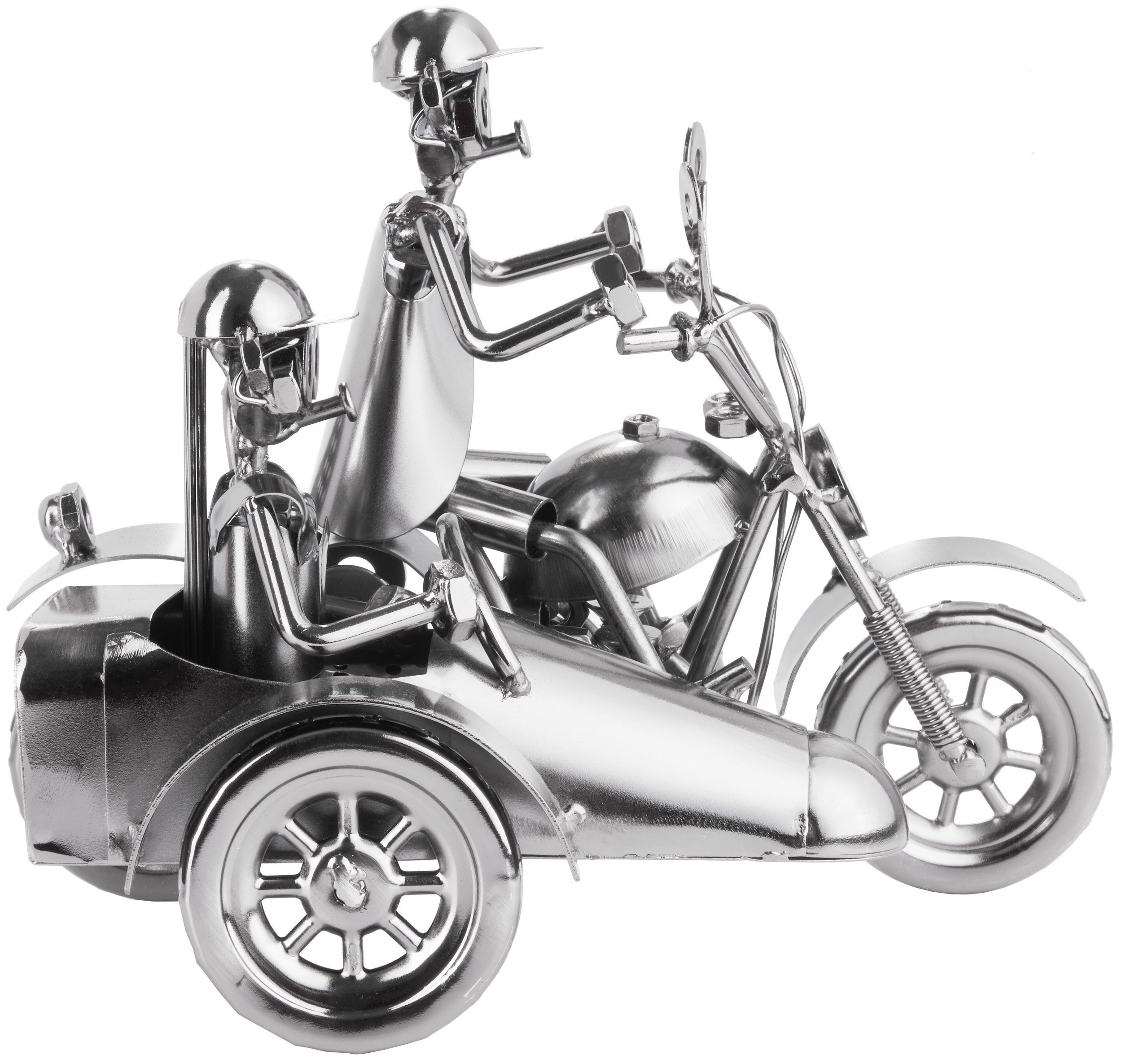 BRUBAKER Dekofigur Schraubenmännchen Motorrad mit Beiwagen günstig online kaufen