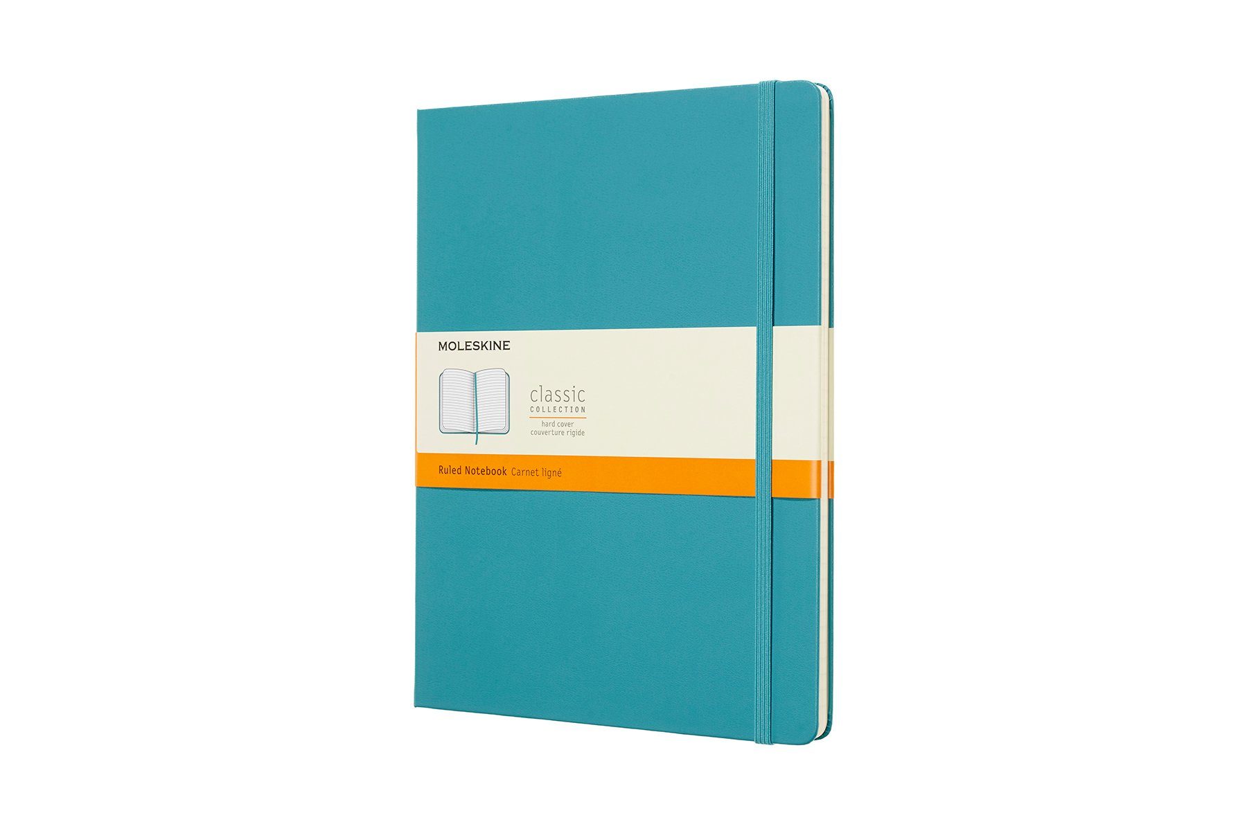 MOLESKINE Notizbuch, Classic Collection XL (19x25) - mit festem Einband - 70g-Papier Riff Blau