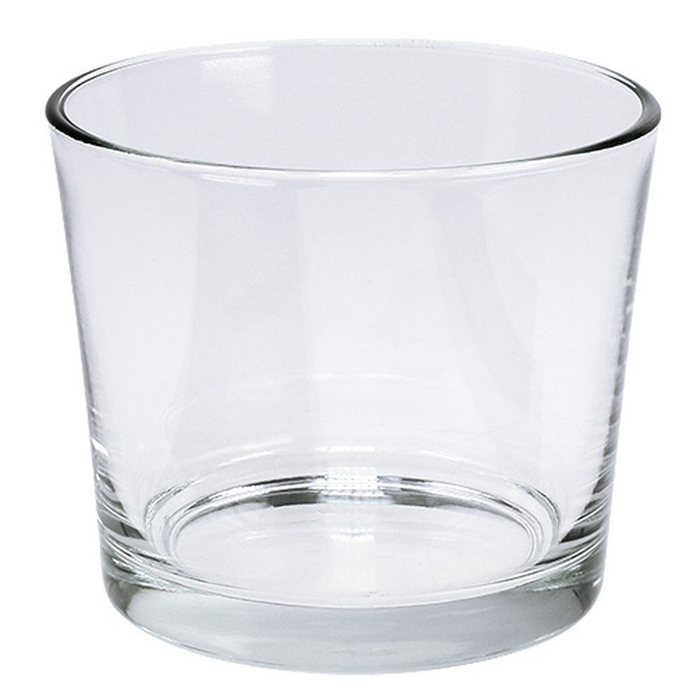 Tischvase 6er Set Glastopf klar Ø14,5cm - Vielseitige Vase/Windlicht für