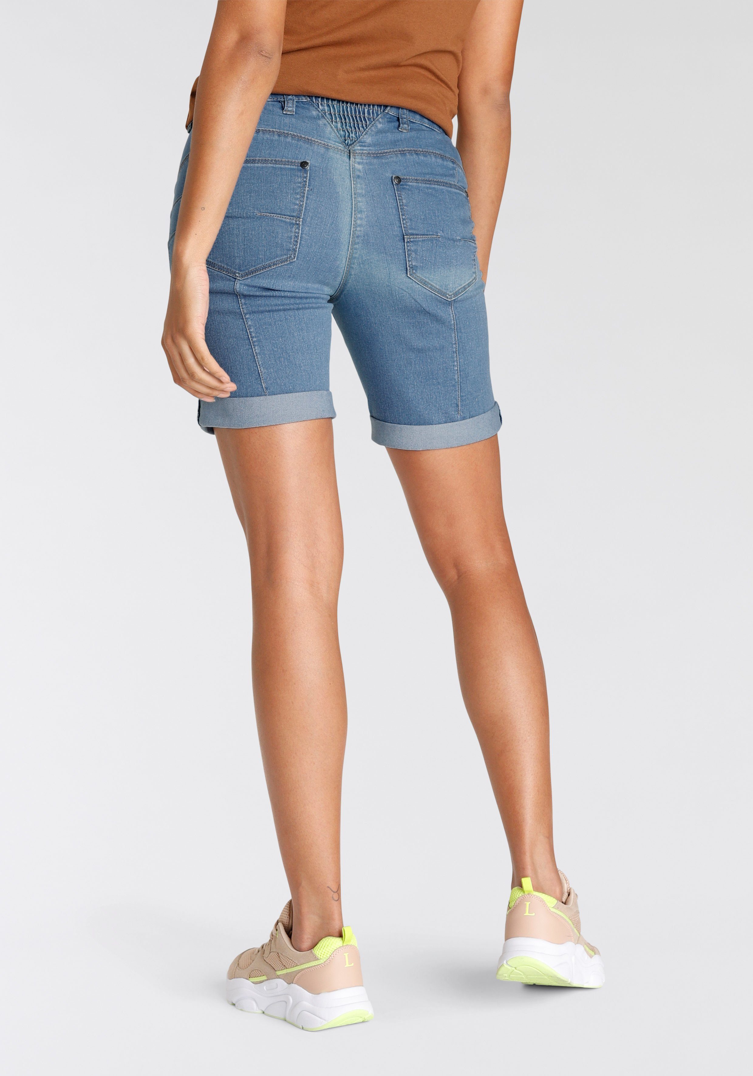 Arizona Jeansbermudas weite Passform, kurze Beinform, hohe Leibhöhe