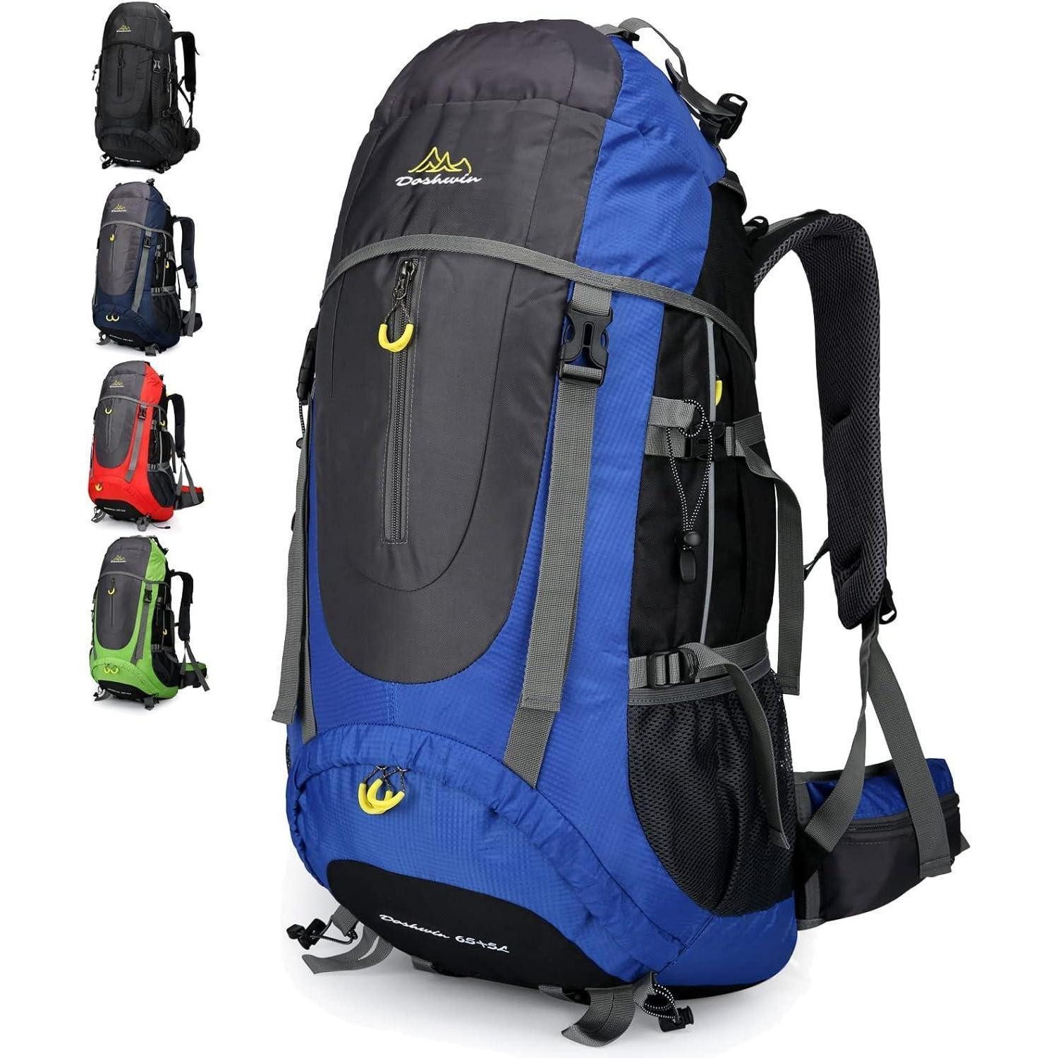 Trekkingrucksack Rucksack 70L Trekking Camping Wandern Herren Damen XL Blau