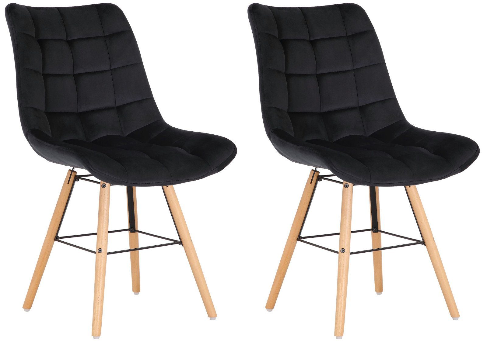 Esszimmerstuhl 2er Set Stühle Leni Samt