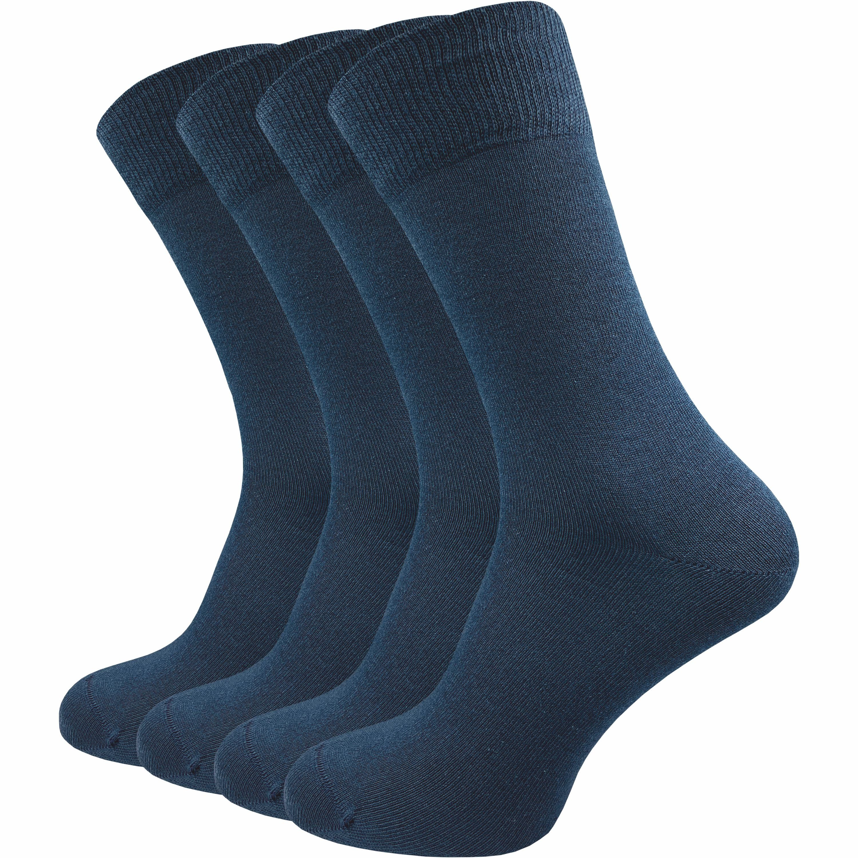 GAWILO Businesssocken aus hochwertiger Baumwolle, Spitze handgekettelt, beste Qualität (4-Paar) plastikfreier Versand mit DHL