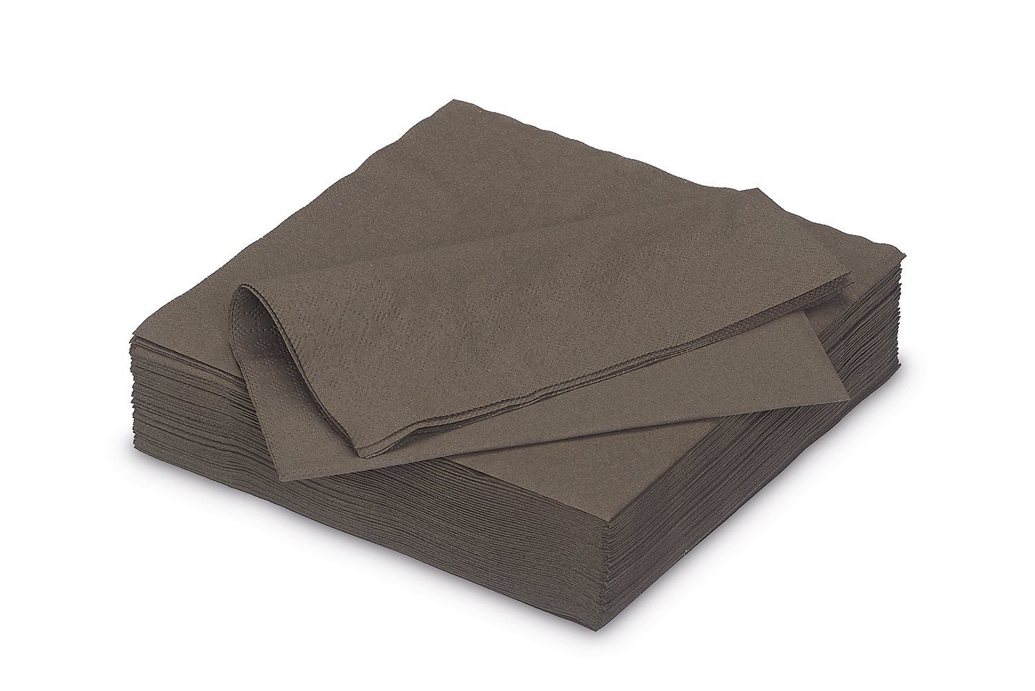 AVA Papierserviette, Servietten aus Papier 33x33cm 2-lagig 50 Stück Braun