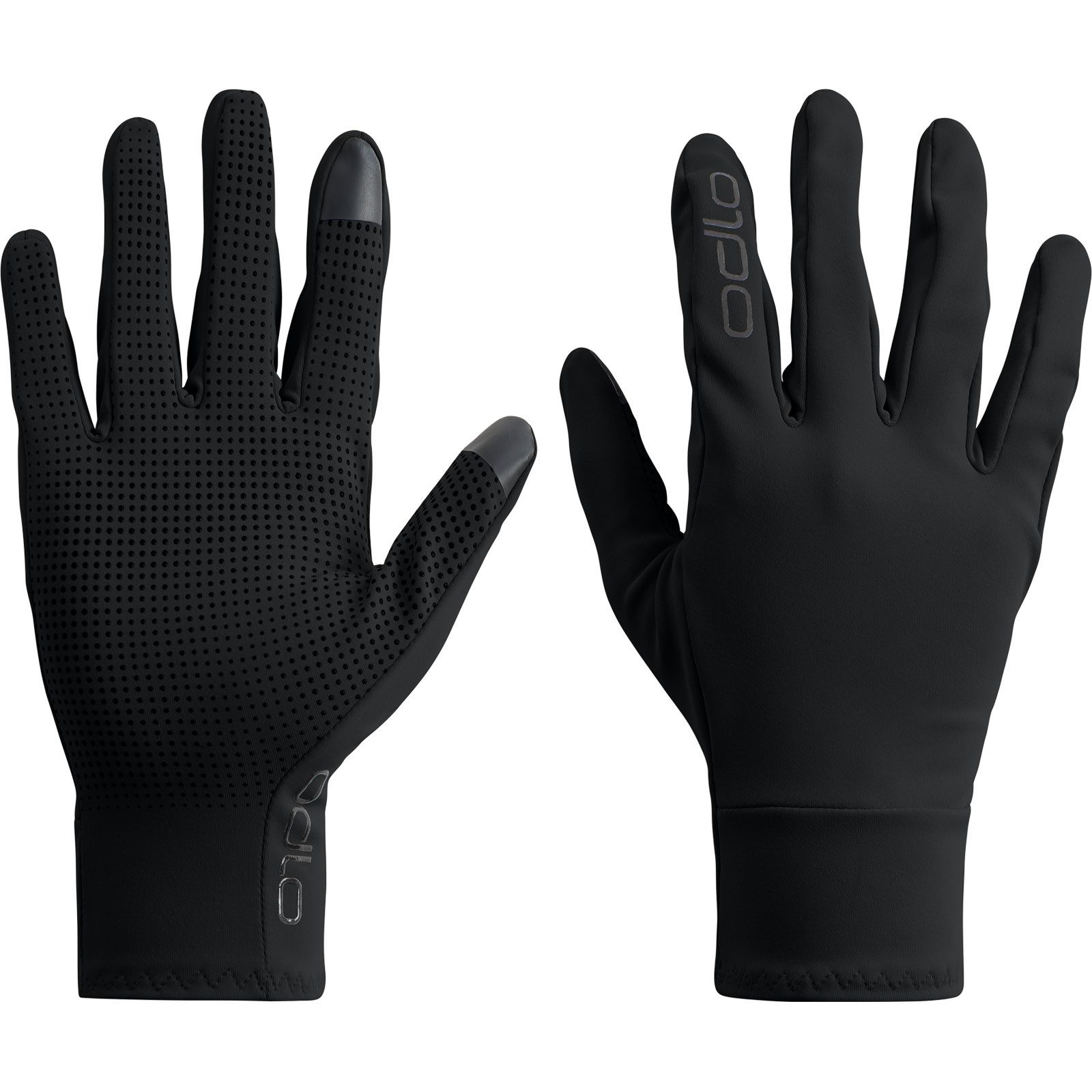 Odlo Laufhandschuhe Multisport Light Gloves full finger 763450-15000 Winddichte Handschuhe mit minimalen Nähten