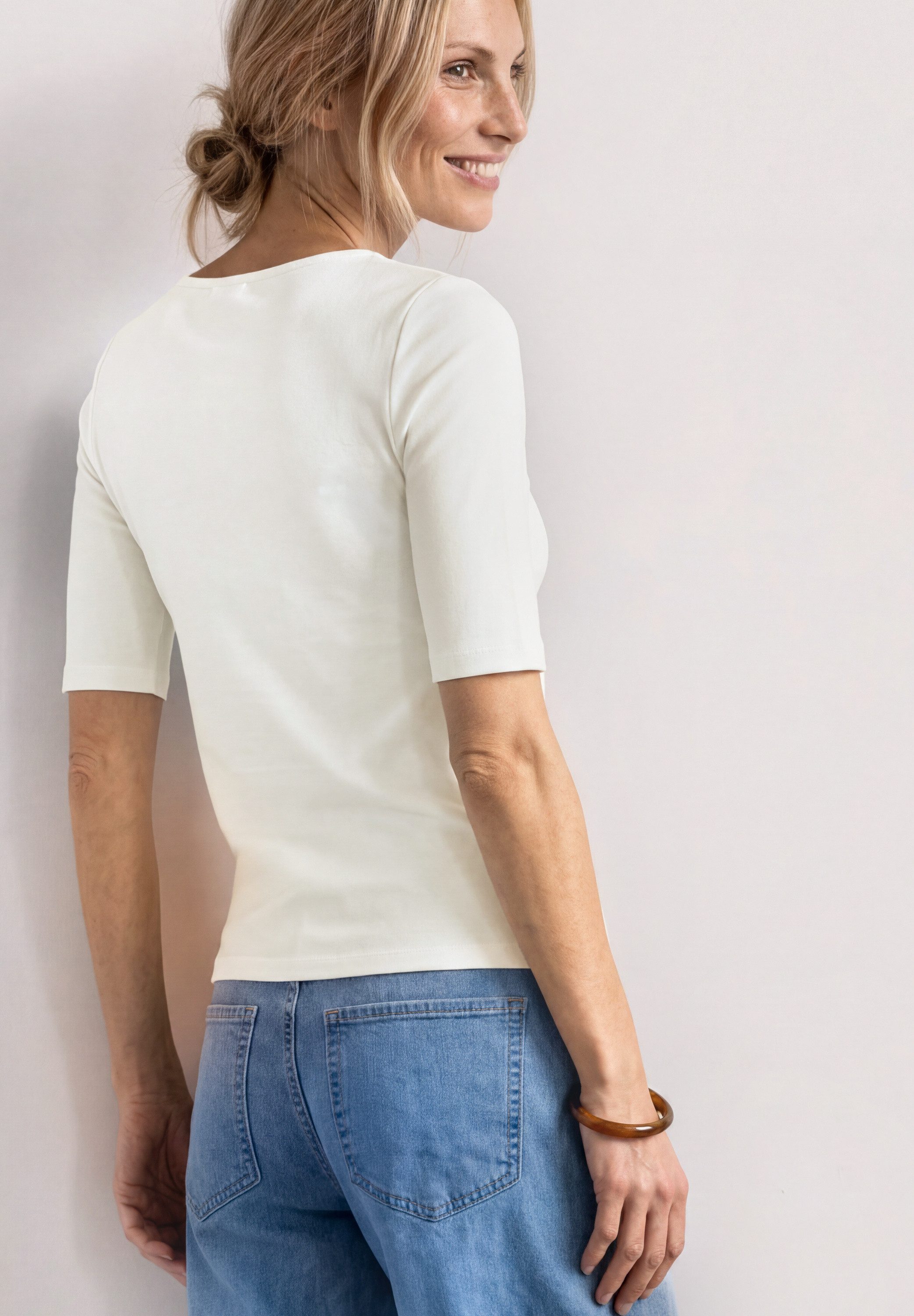 STREET ONE T-Shirt in Unifarbe