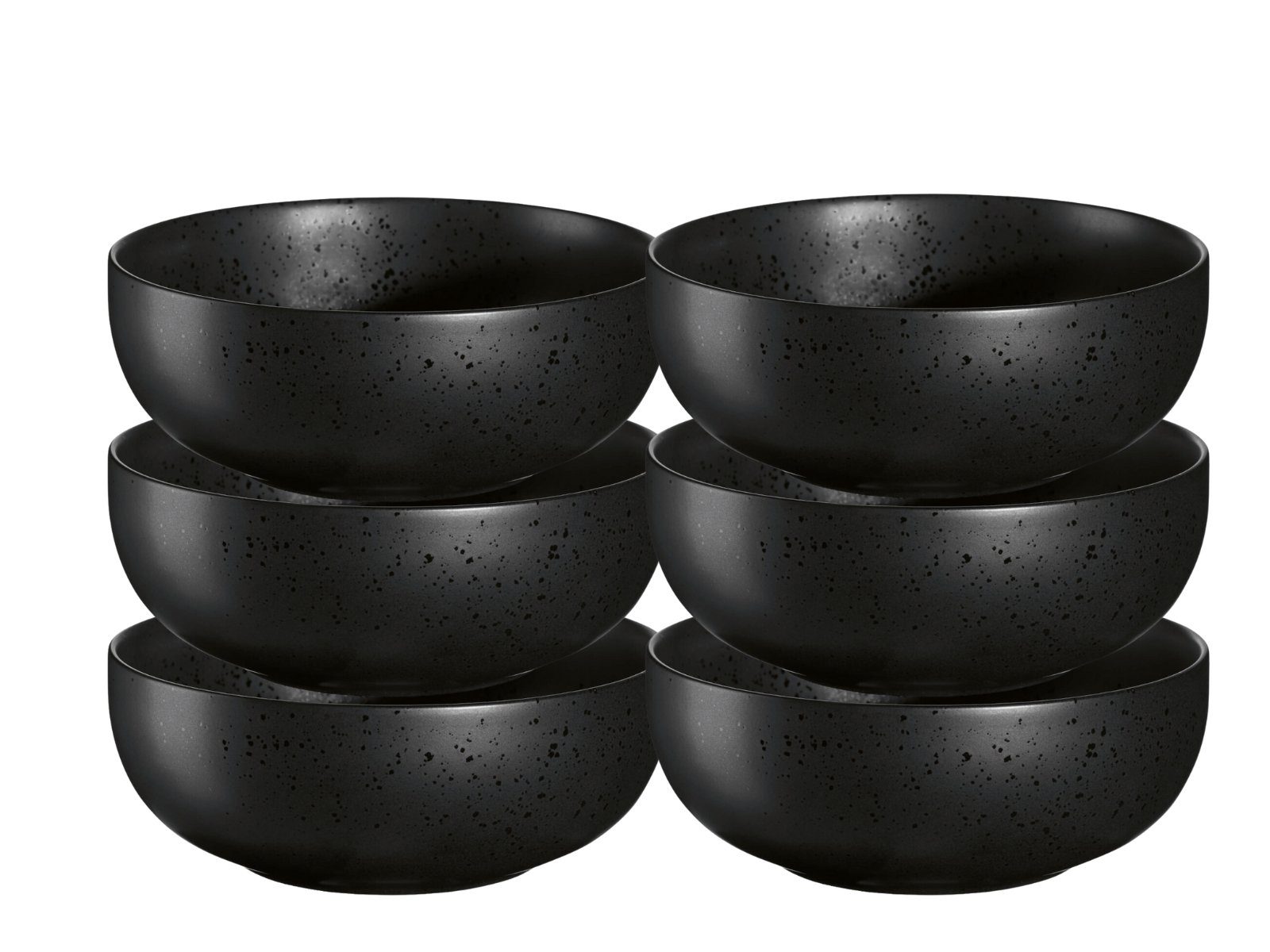 ASA SELECTION Schale COPPA Buddha Bowl kuro 18 cm Set6, Porzellan, (Bowl)