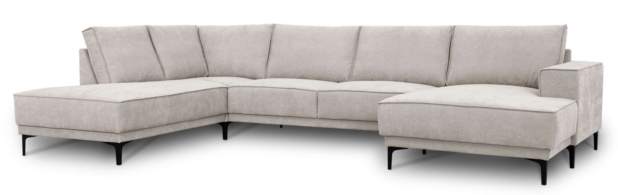 OTTO home Wohnlandschaft OLAND Struktur fein U-Form, XXL, B: 345 cm, Skandi-Design – Bild 5 von 5