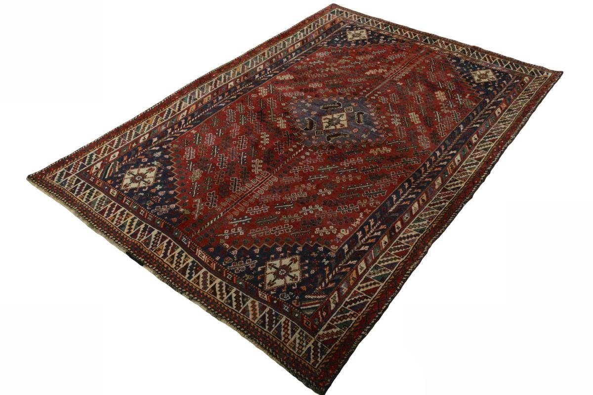 167x244 Trading, Orientteppich / Handgeknüpfter mm Perserteppich, Shiraz Nain Orientteppich 10 rechteckig, Höhe: