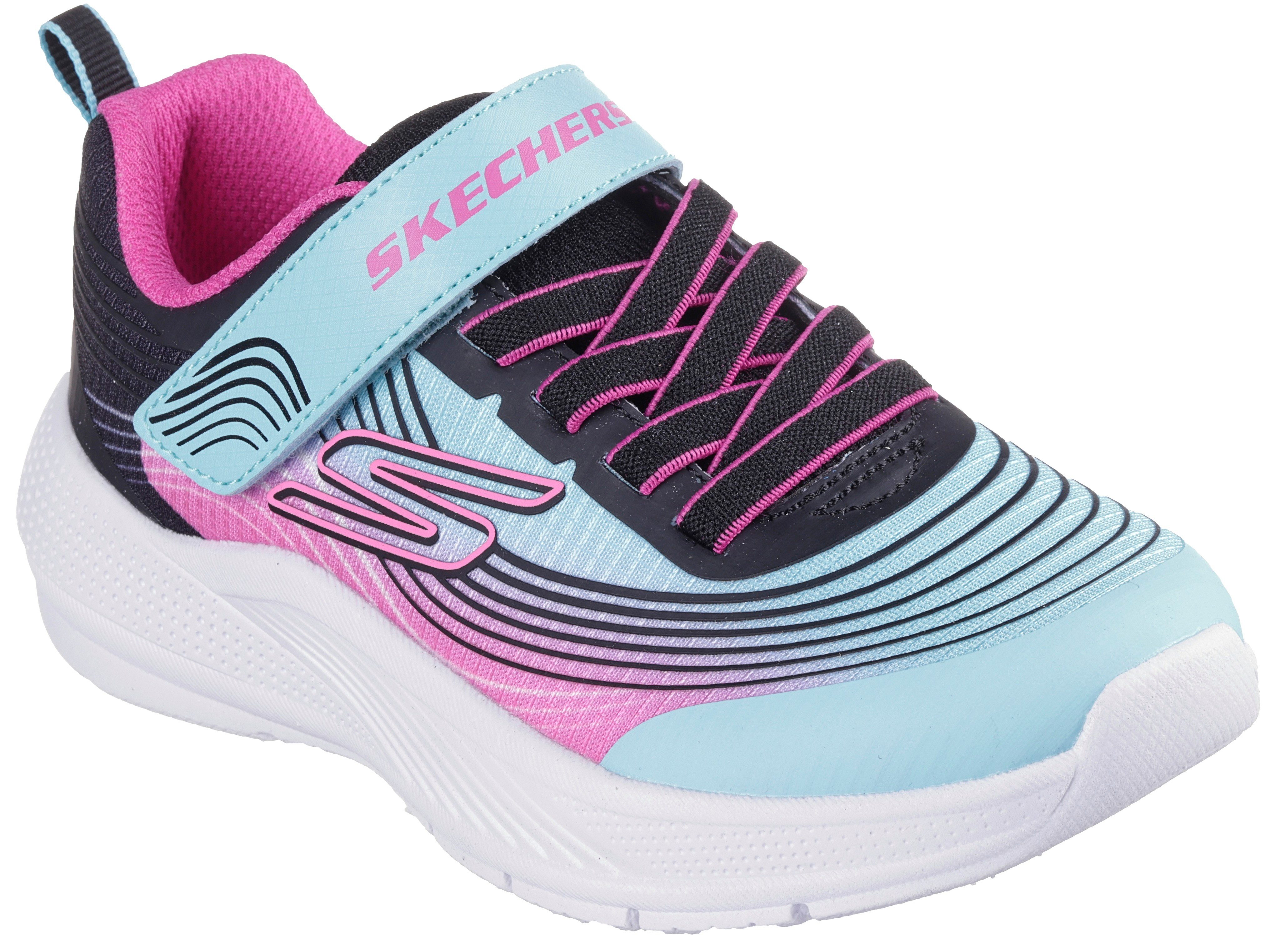 Skechers MICROSPEC ADVANCE Sneaker Klettschuh, Freizeitschuh mit Gummizug und Klettverschluss