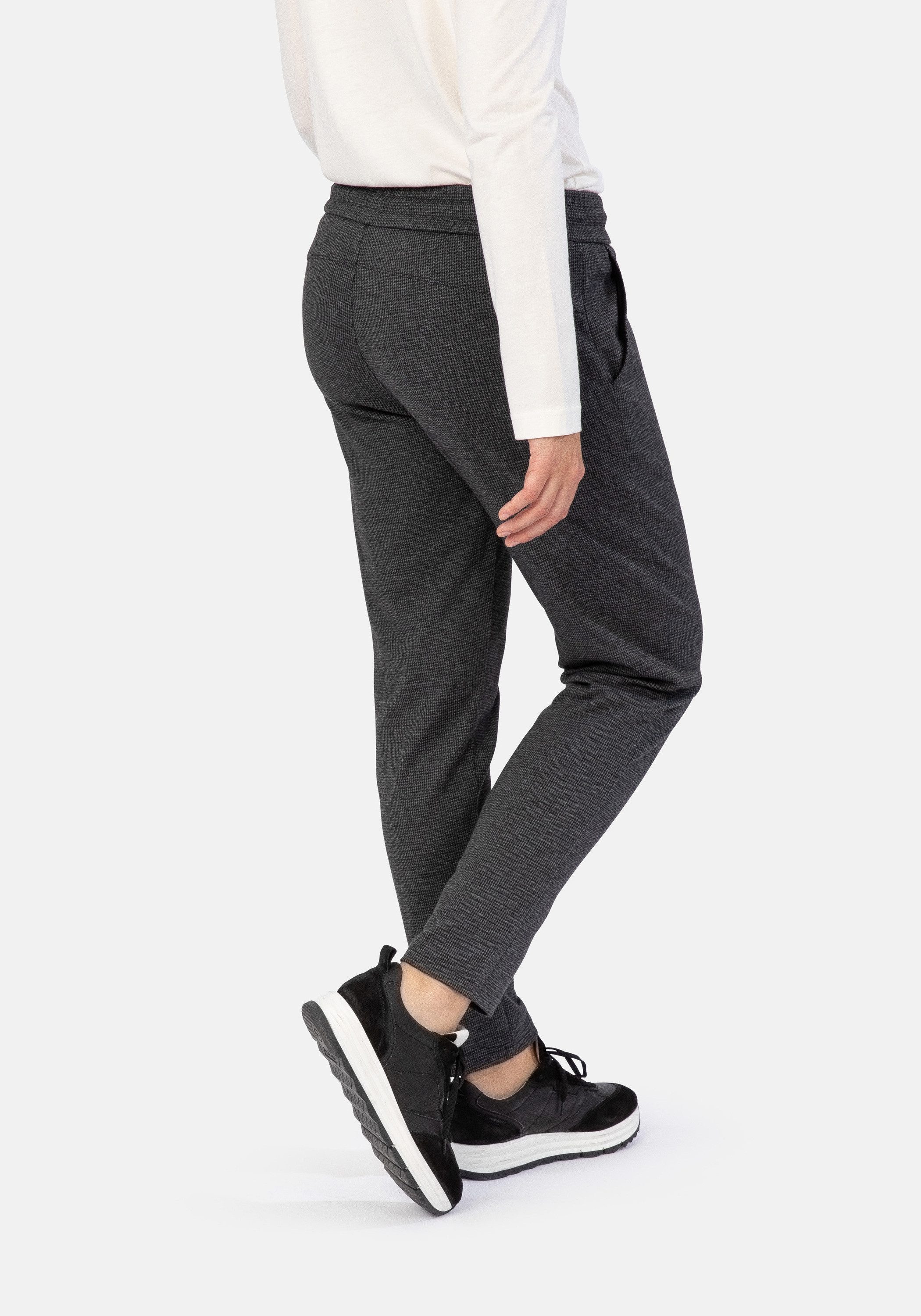 STOOKER WOMEN Jogg Pants Easy Fit Berlin Pepita Tapered Fit Casual Stretch günstig online kaufen