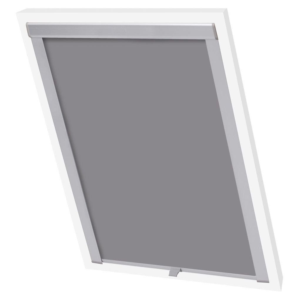 Gardine Verdunkelungsrollo Grau C02 Dachfenster vidaXL Dachschrägenfenster