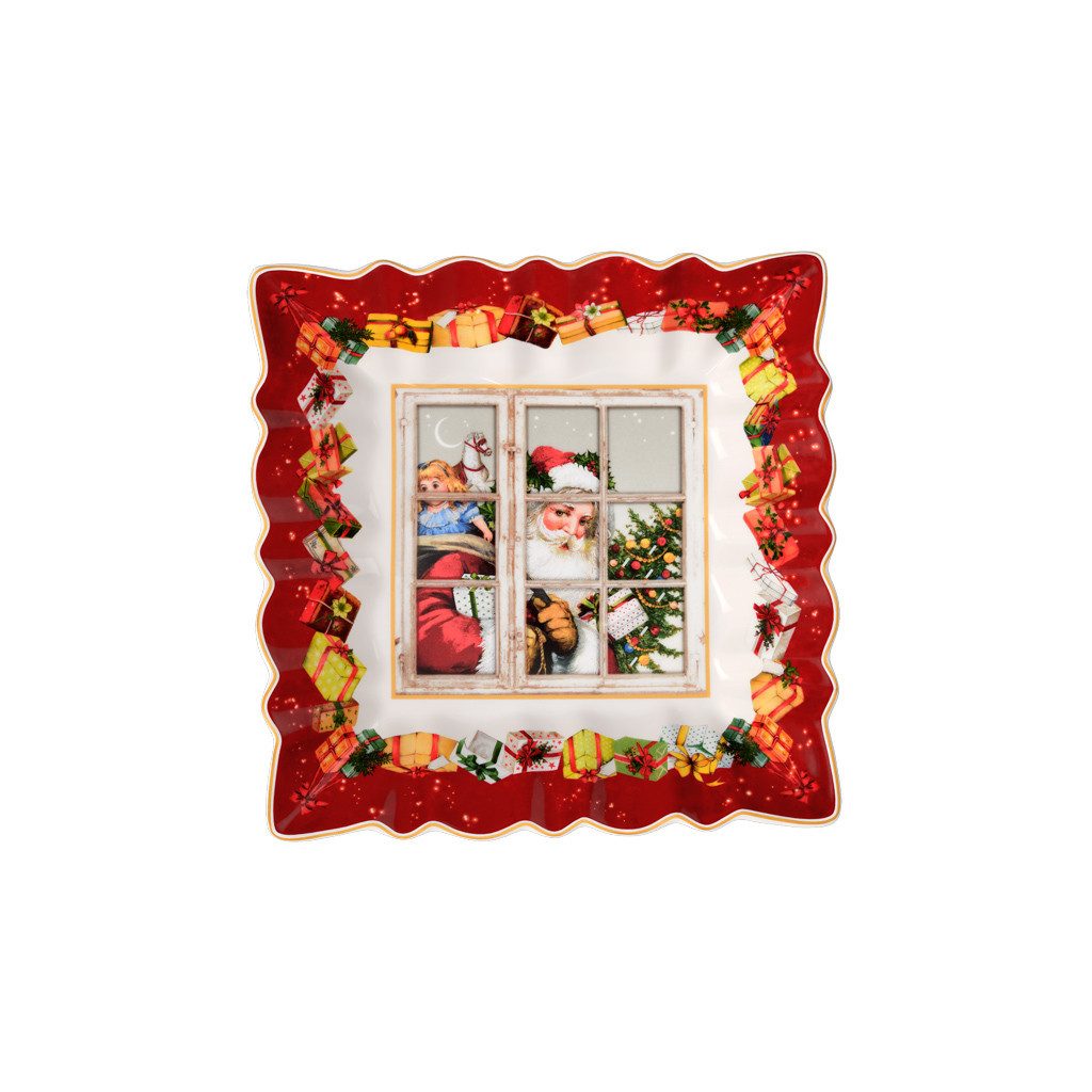 Villeroy & Boch Müslischale Toy's Fantasy Schale eckig, 2021 23x23x3,5cm, Porzellan, (1-tlg), Premium Porcelain, 1 Stck, Handw., mikrow.sicher