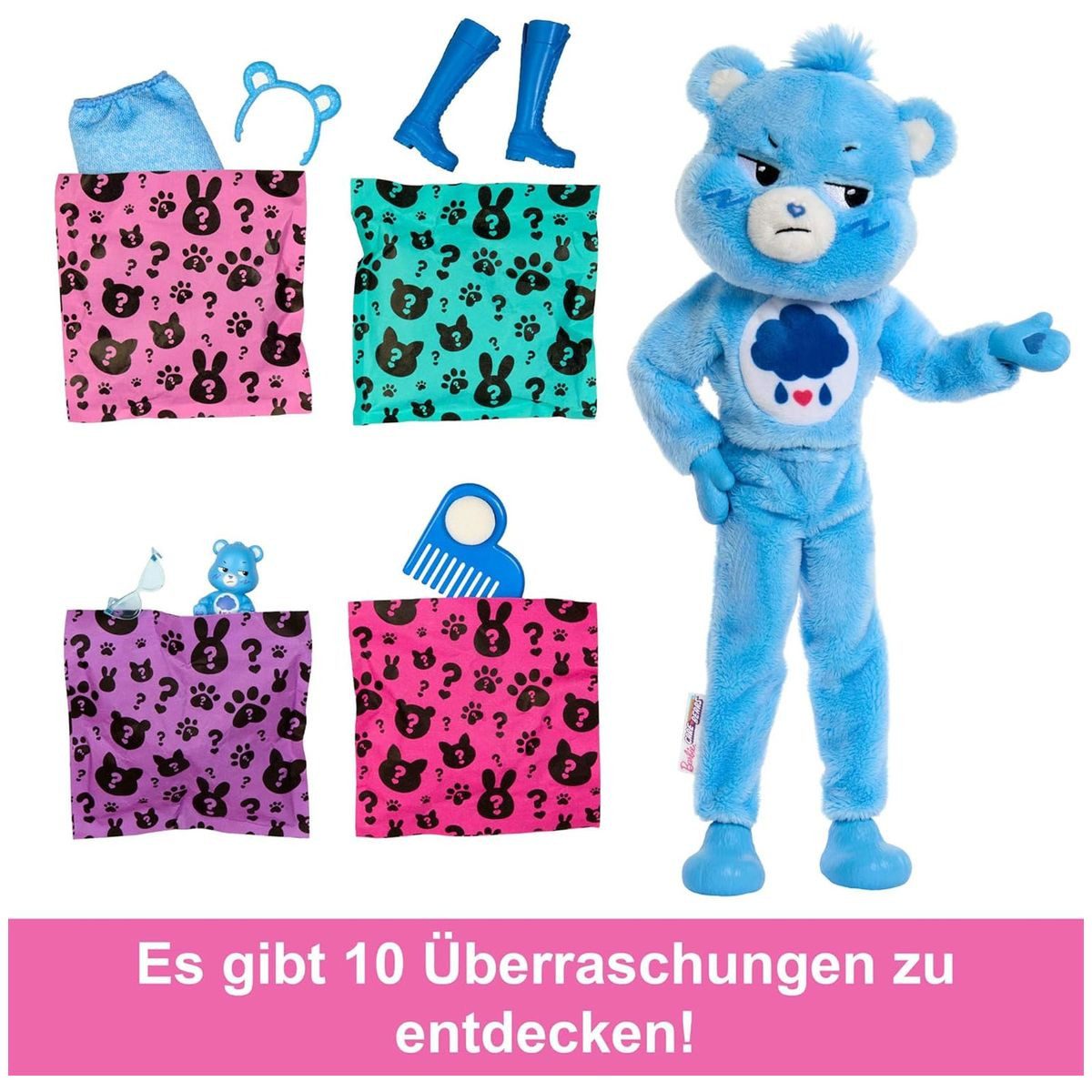 Mattel® Anziehpuppe MattelJCN96-Barbie-CutieReveal-GlÃ¼cksbÃ¤rchis-Brumm-BÃ¤rchi-Puppe&10Ã