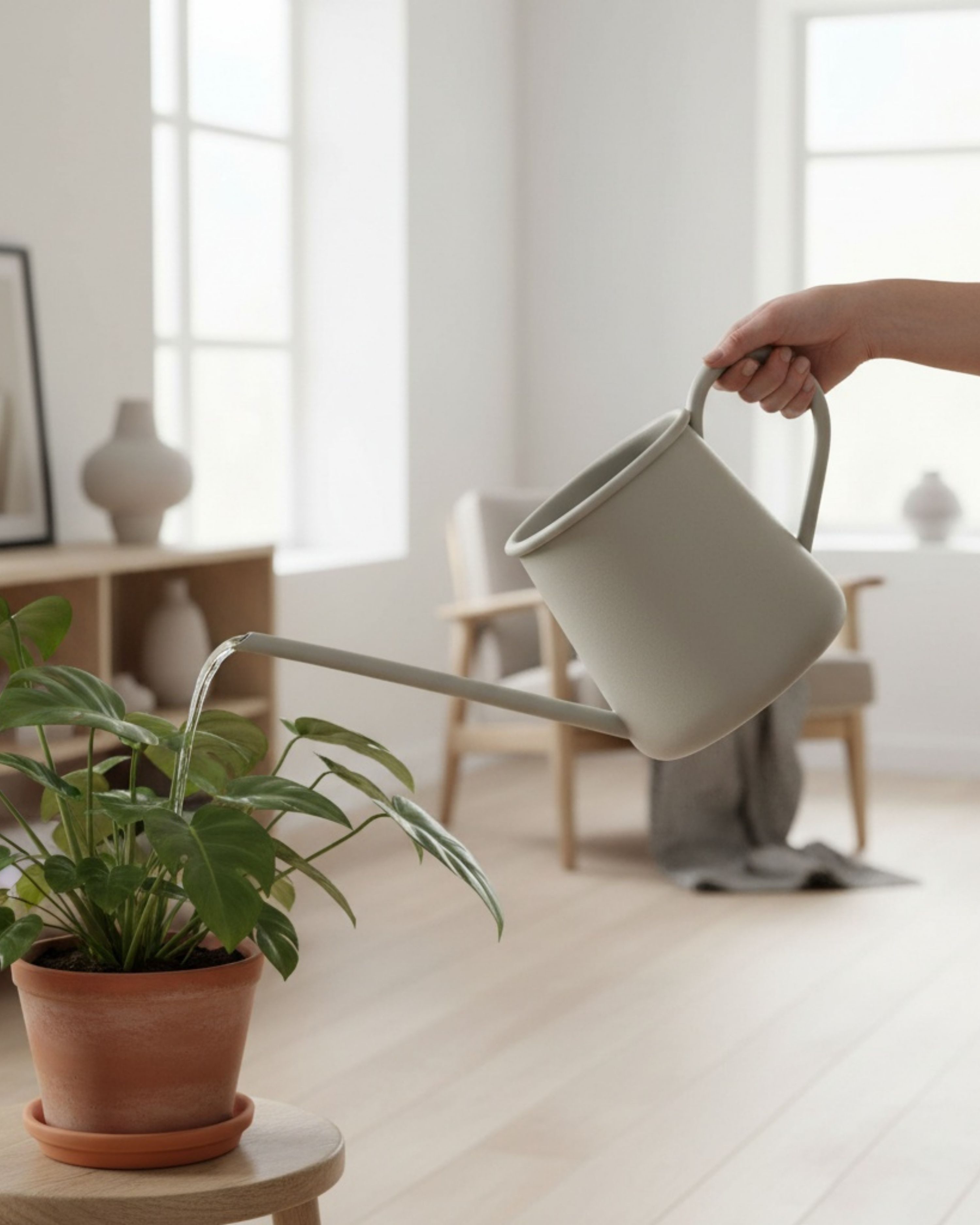 LIVLIG Gießkanne kleine 1L Gießkanne (L28,5 × B10,5 × H12 cm), mit langem A günstig online kaufen